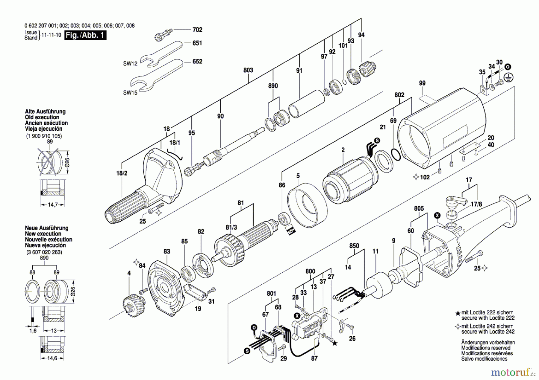 Bosch Werkzeug Geradschleifer GR.65 Seite 1