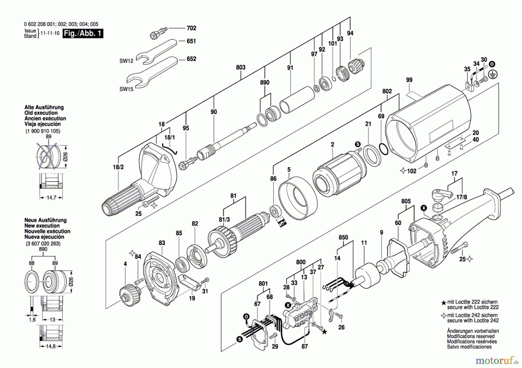 Bosch Werkzeug Hf-Geradschleifer ---- Seite 1