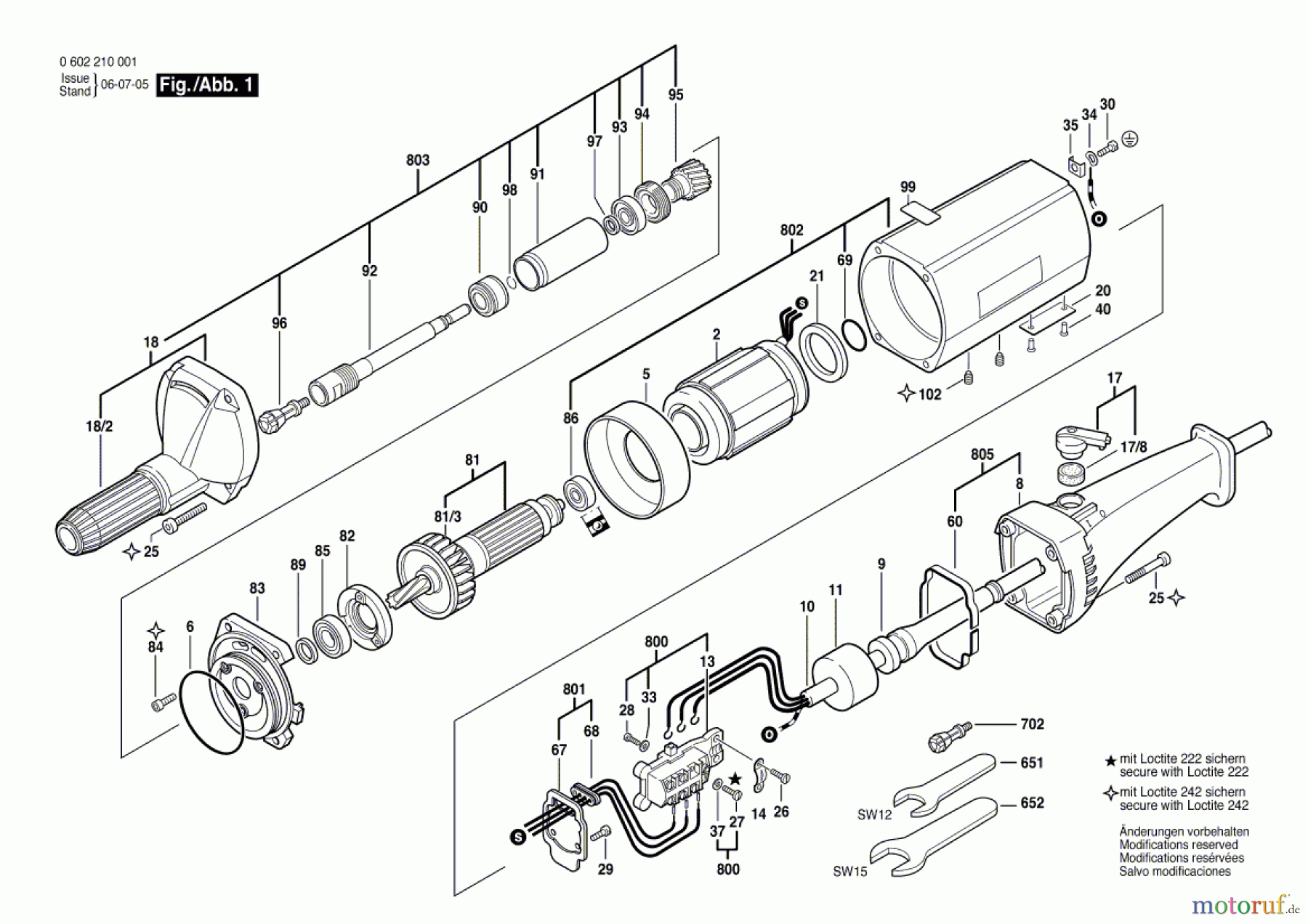 Bosch Werkzeug Hf-Geradschleifer ---- Seite 1