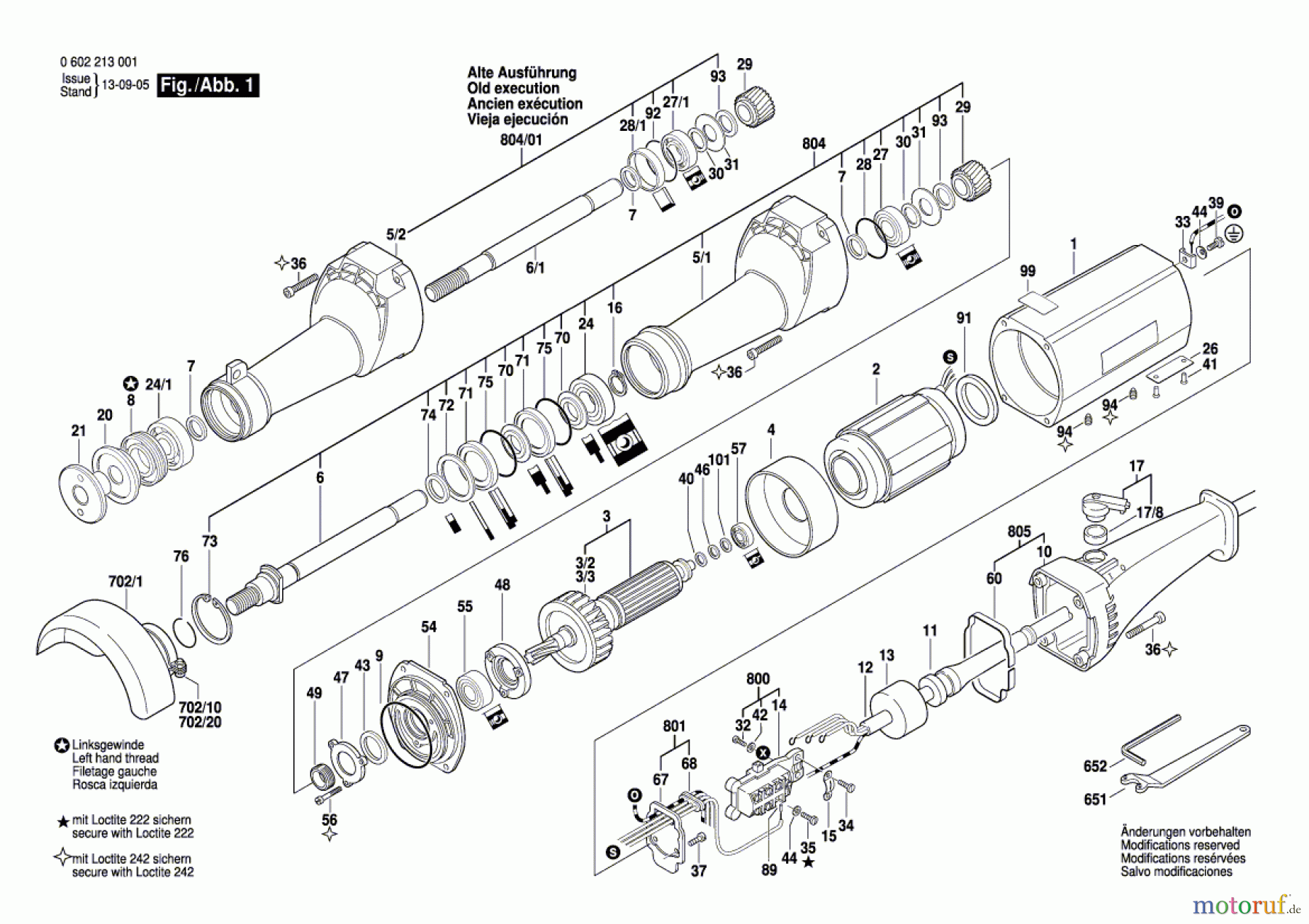 Bosch Werkzeug Hf-Geradschleifer ---- Seite 1