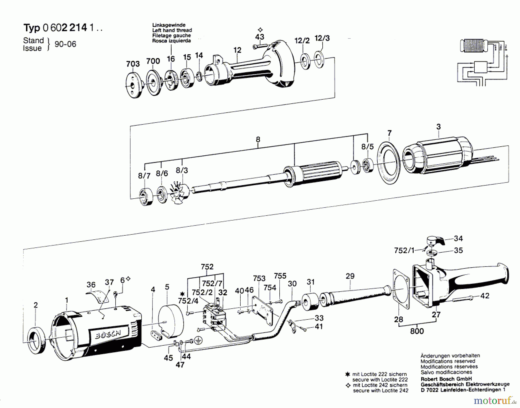 Bosch Werkzeug Hf-Geradschleifer ---- Seite 1