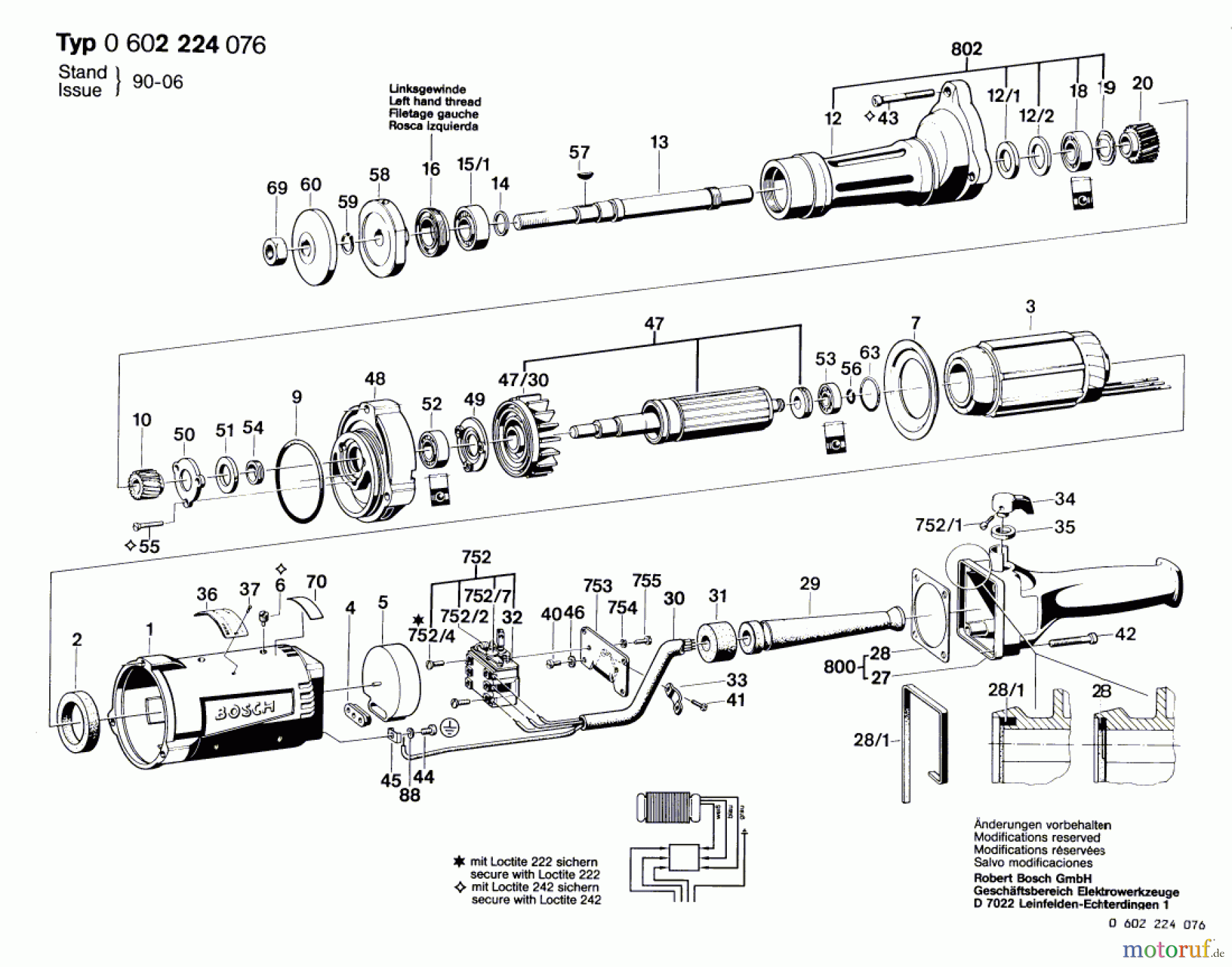 Bosch Werkzeug Hf-Geradschleifer ---- Seite 1