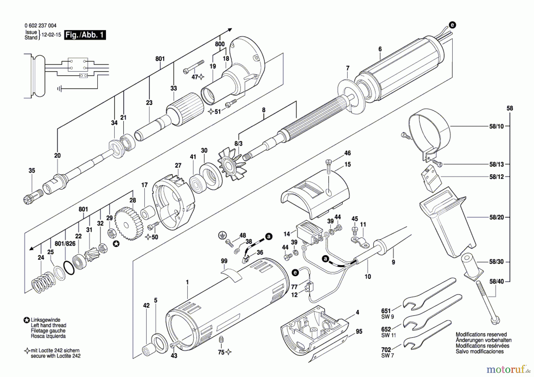 Bosch Werkzeug Hf-Geradschleifer ---- Seite 1