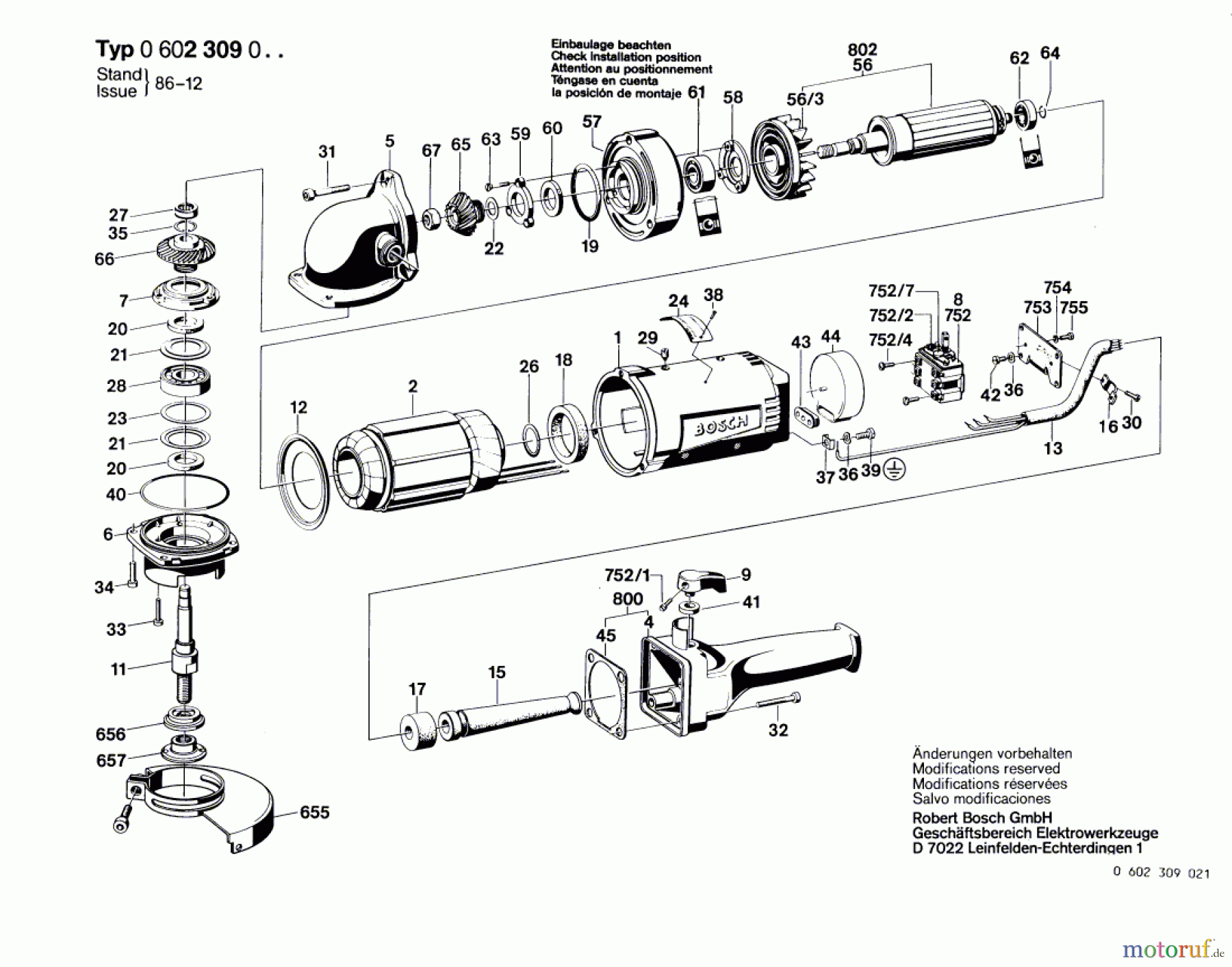 Bosch Werkzeug Hf-Winkelschleifer ---- Seite 1