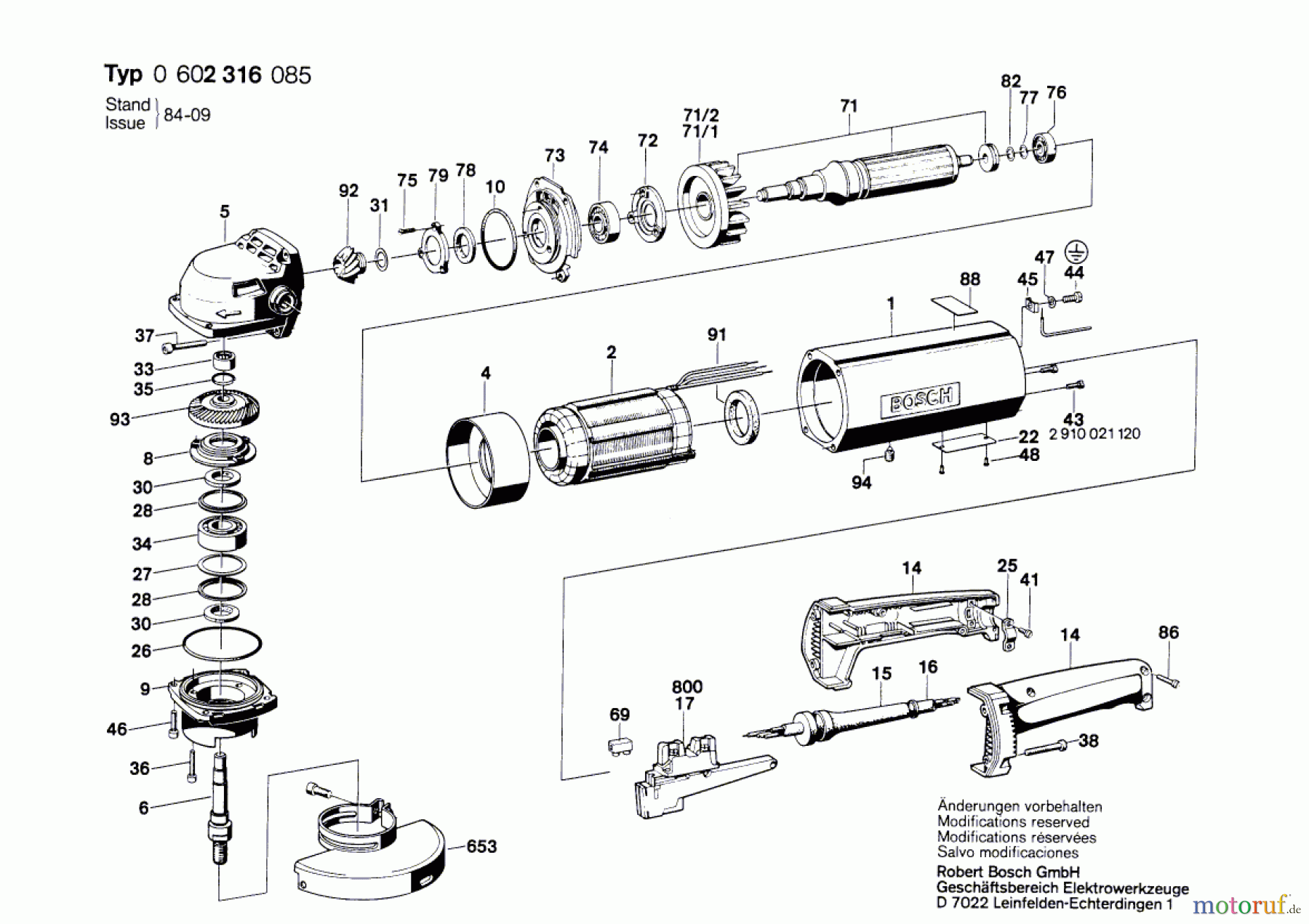 Bosch Werkzeug Hf-Winkelschleifer ---- Seite 1