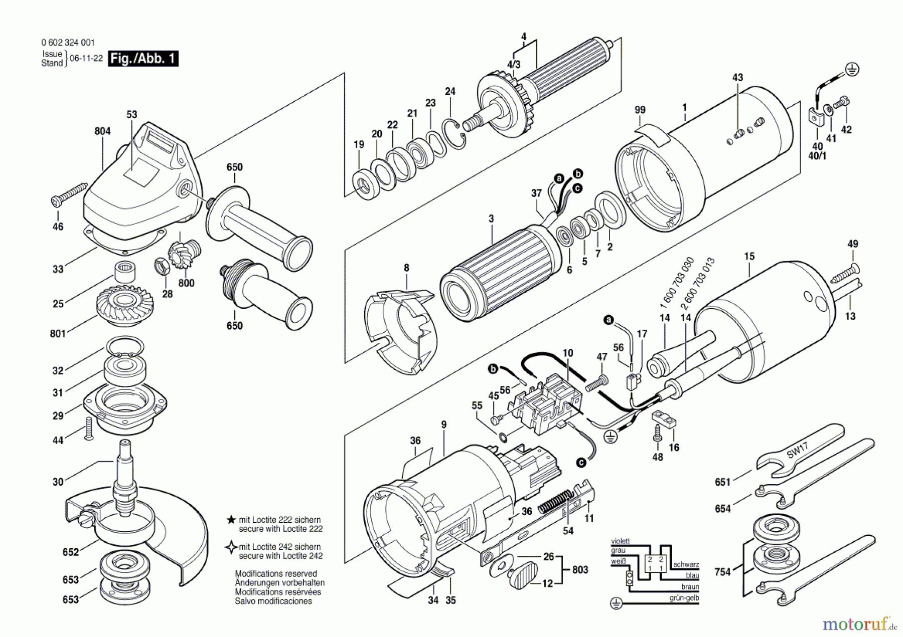 Bosch Werkzeug Hf-Winkelschleifer ---- Seite 1