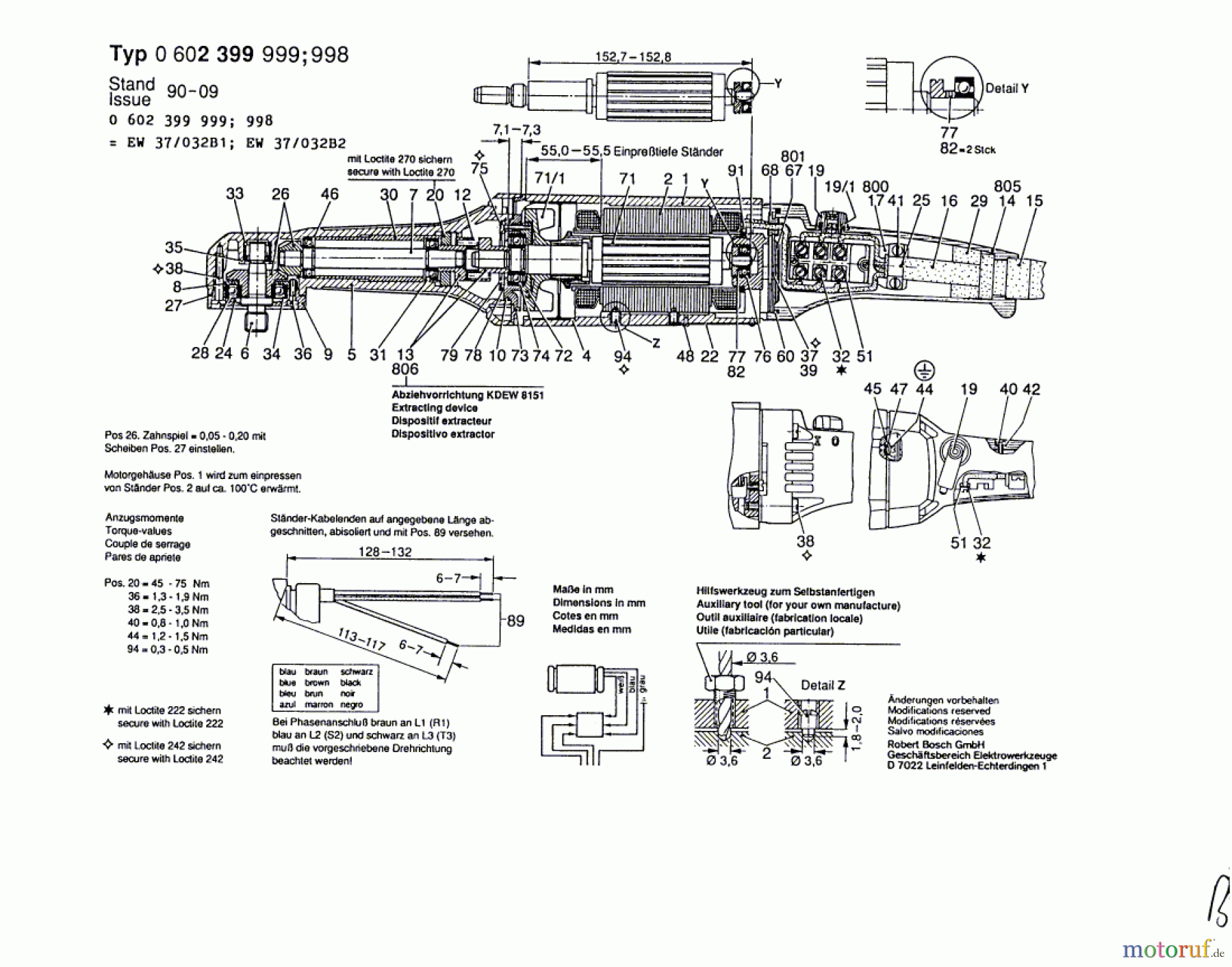 Bosch Werkzeug Hf-Winkelschleifer ---- Seite 1