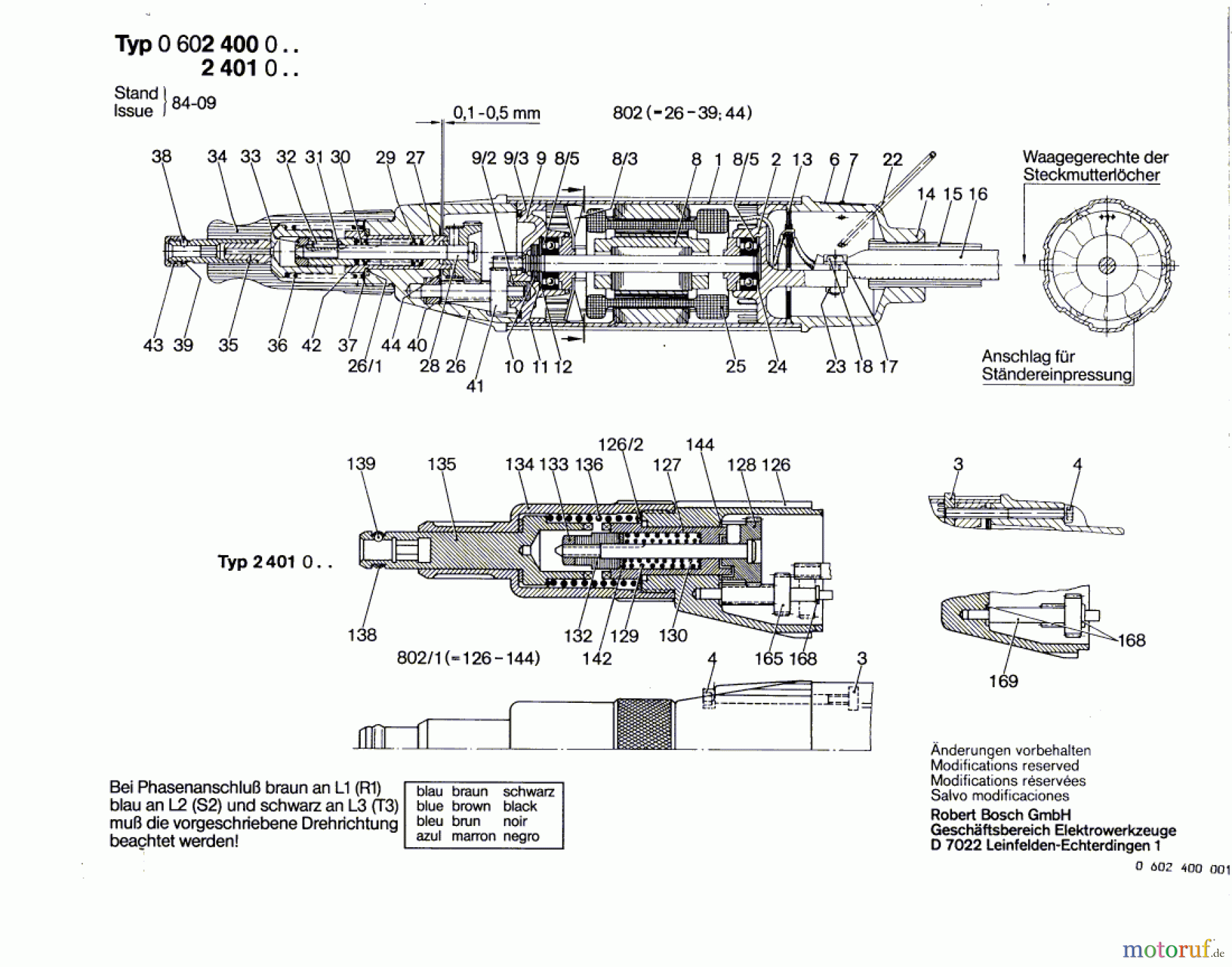 Bosch Werkzeug Hf-Schrauber ---- Seite 1