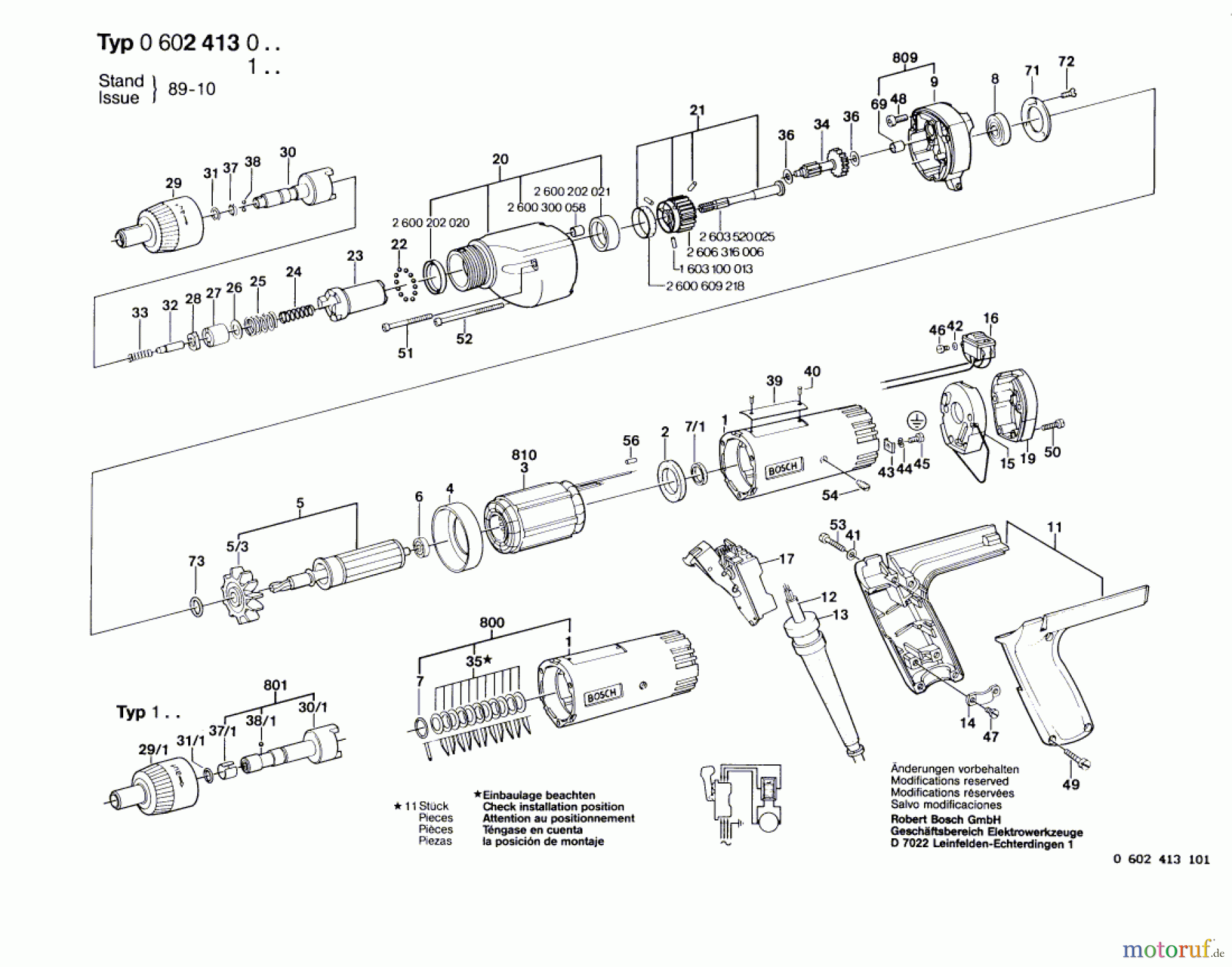 Bosch Werkzeug Schrauber ---- Seite 1