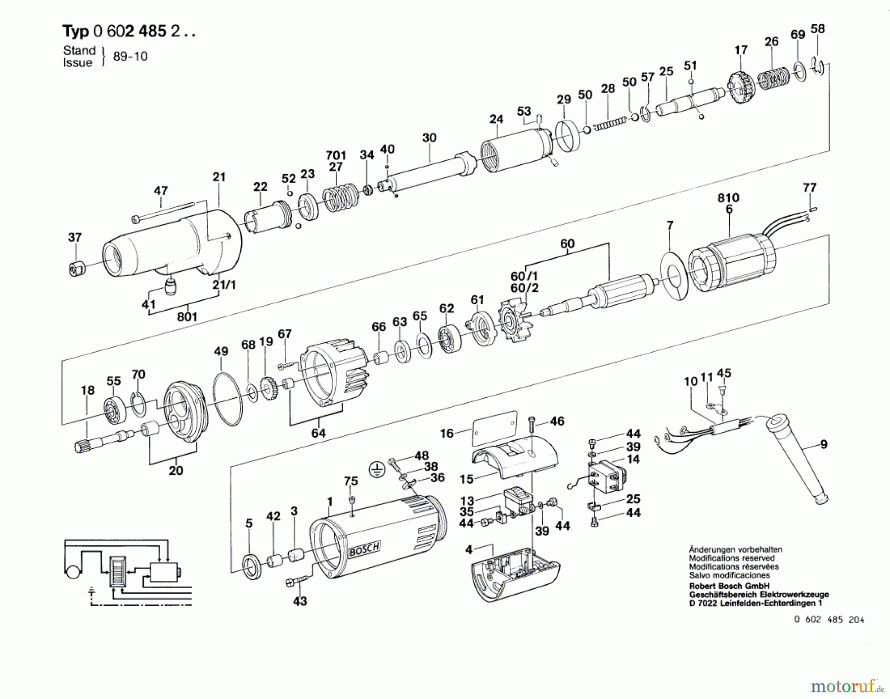 Bosch Werkzeug Hf-Abschaltschrauber ---- Seite 1
