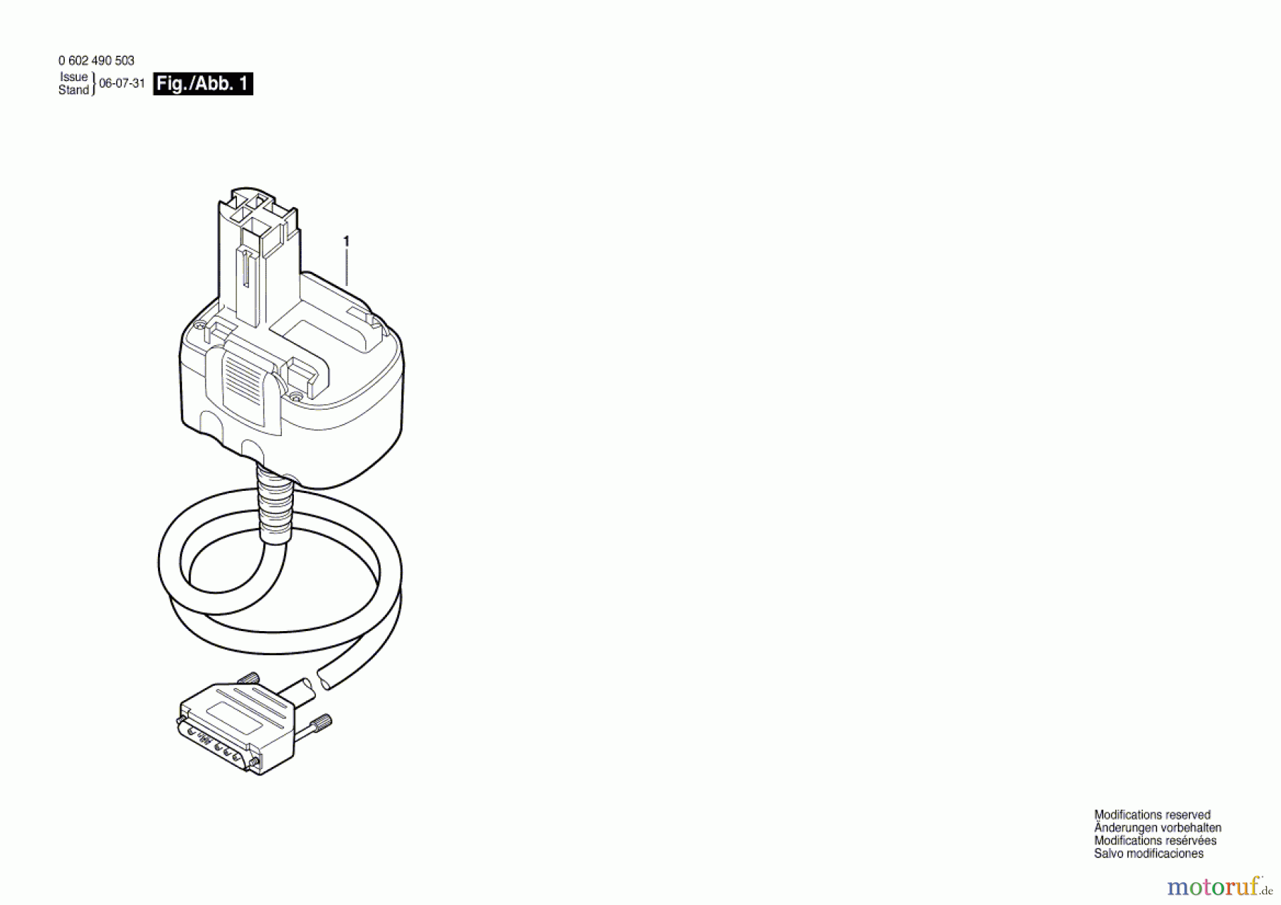 Bosch Werkzeug Adapterleitung 4 EXACT Seite 1