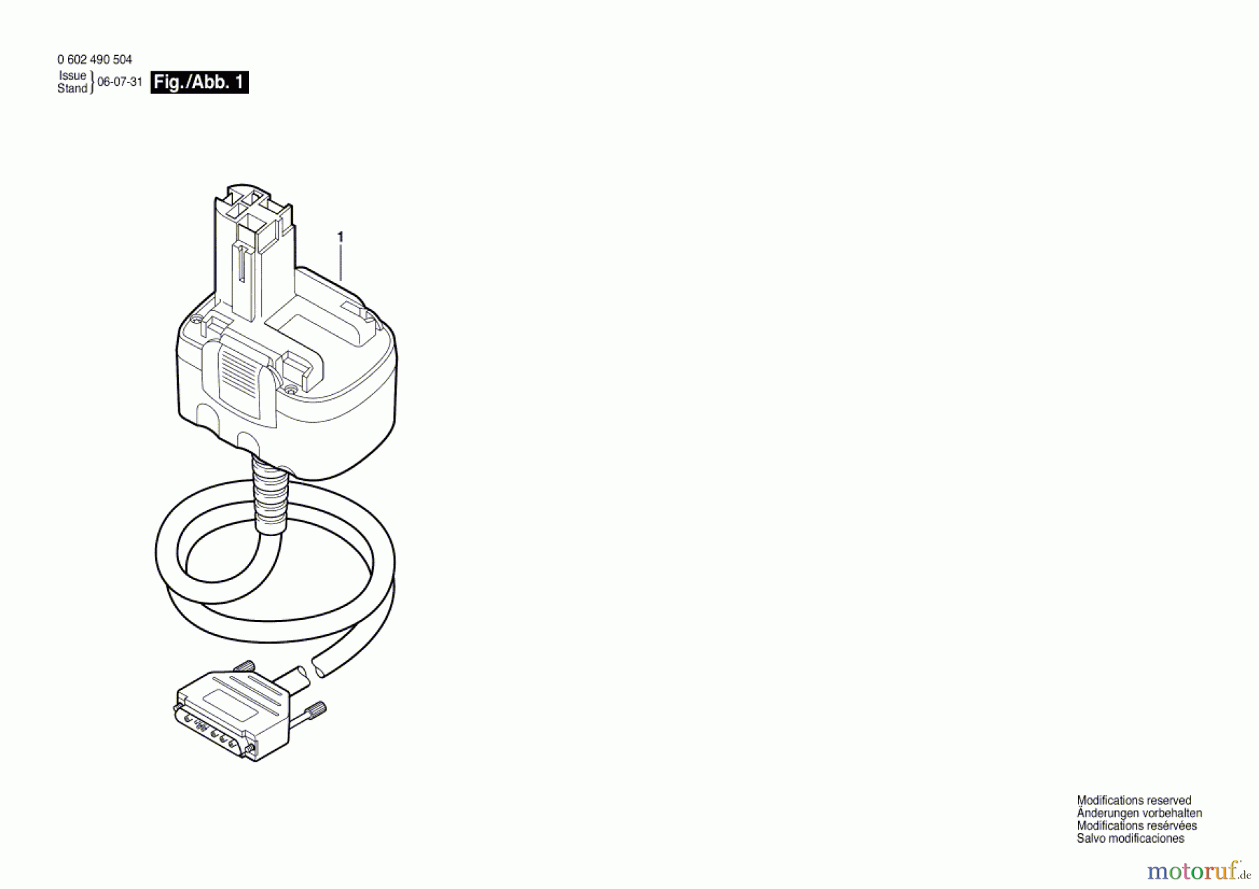 Bosch Werkzeug Adapterleitung 4 EXACT Seite 1