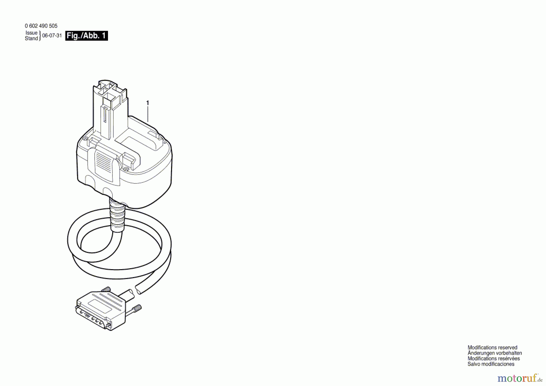 Bosch Werkzeug Adapterleitung 4 EXACT Seite 1