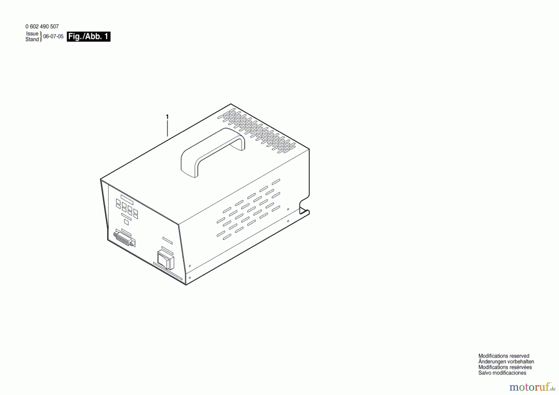 Bosch Werkzeug Netzgerät 4 EXACT Seite 1