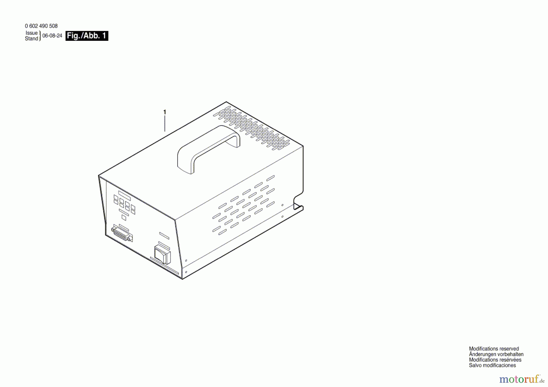 Bosch Werkzeug Netzgerät 4 EXACT Seite 1