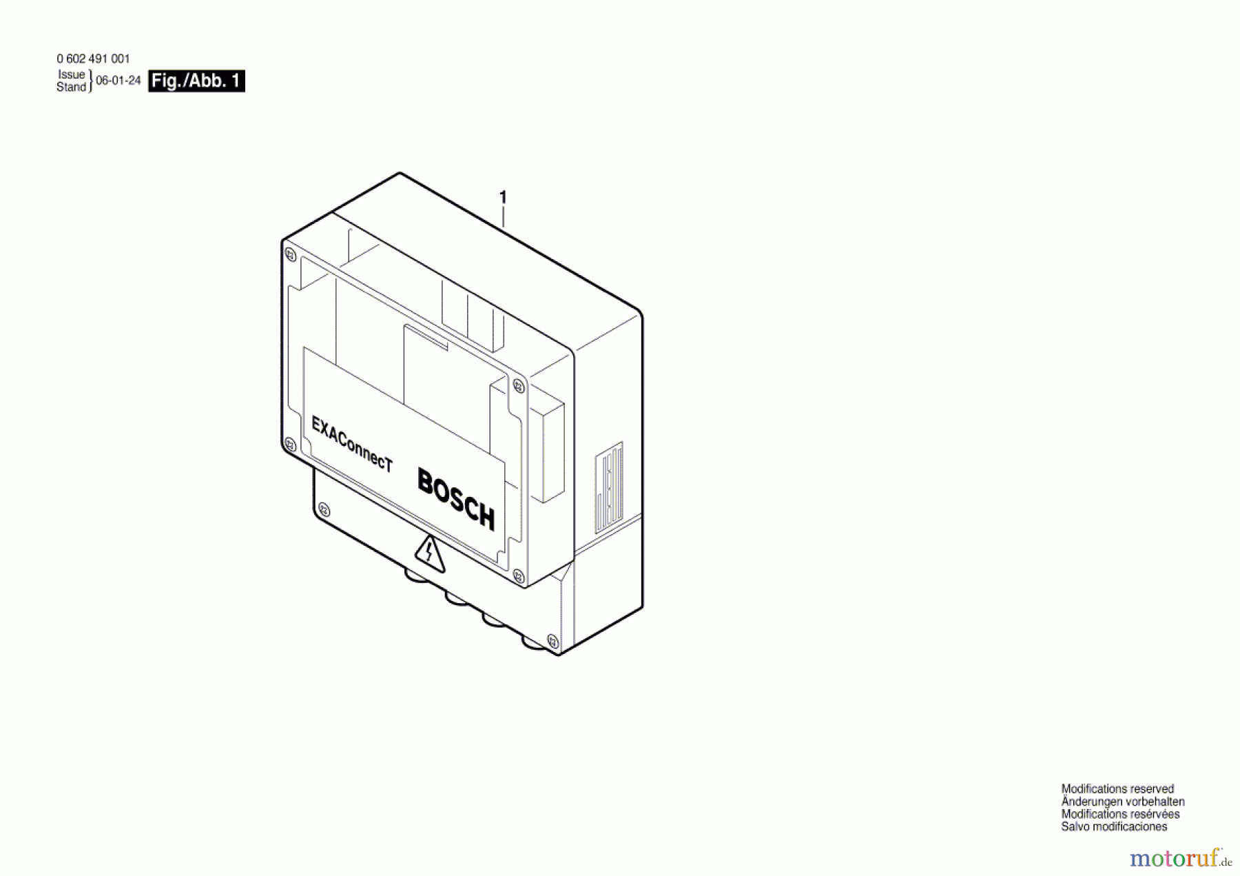 Bosch Werkzeug Datenterminal BT EXACT Seite 1