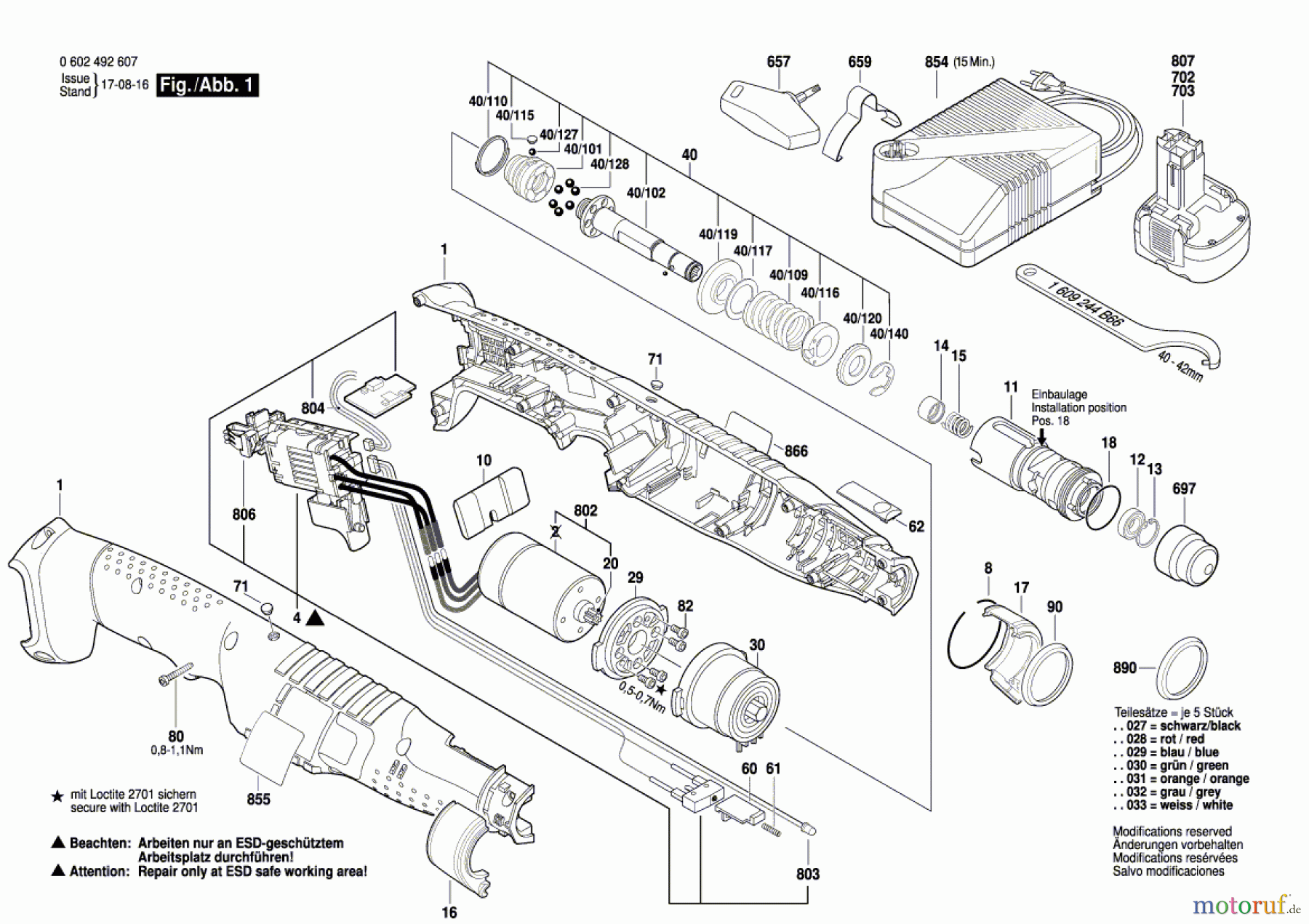 Bosch Akku Werkzeug Akku-Schrauber ANGLE EXACT 14-420 Seite 1