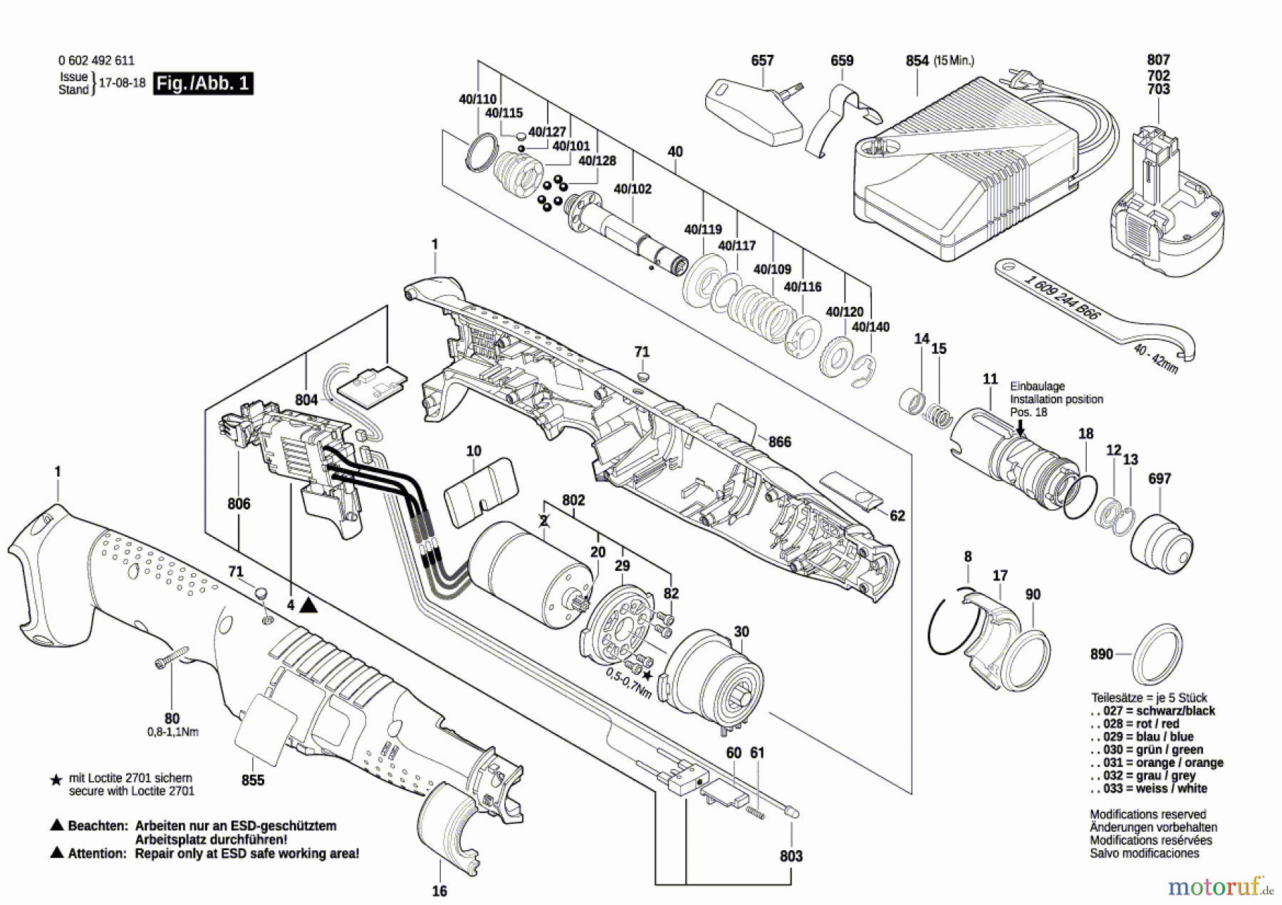Bosch Akku Werkzeug Akku-Schrauber ANGLE EXACT 7-900 Seite 1