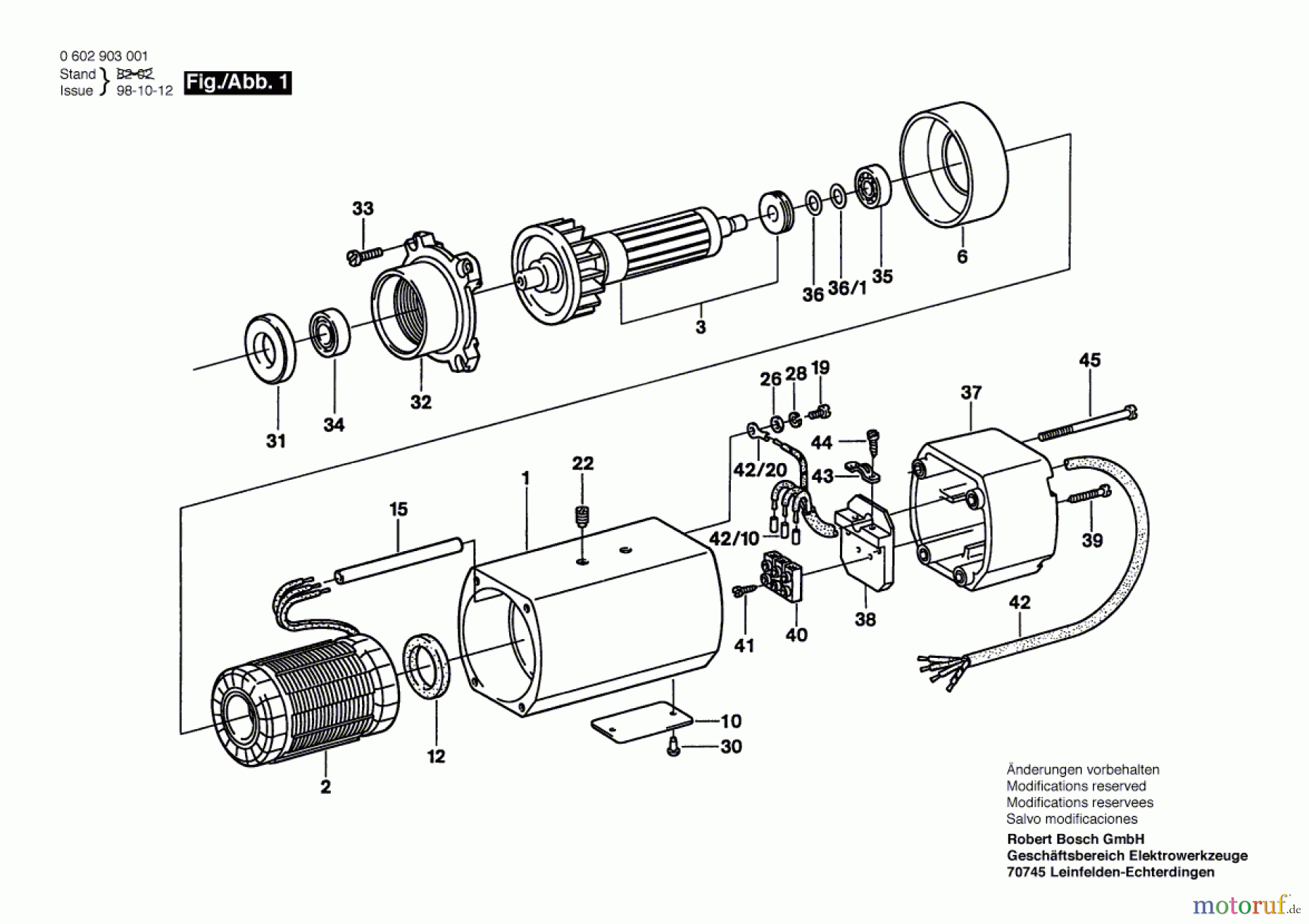 Bosch Werkzeug Hf-Anbaumotor GR./SIZE 65 Seite 1