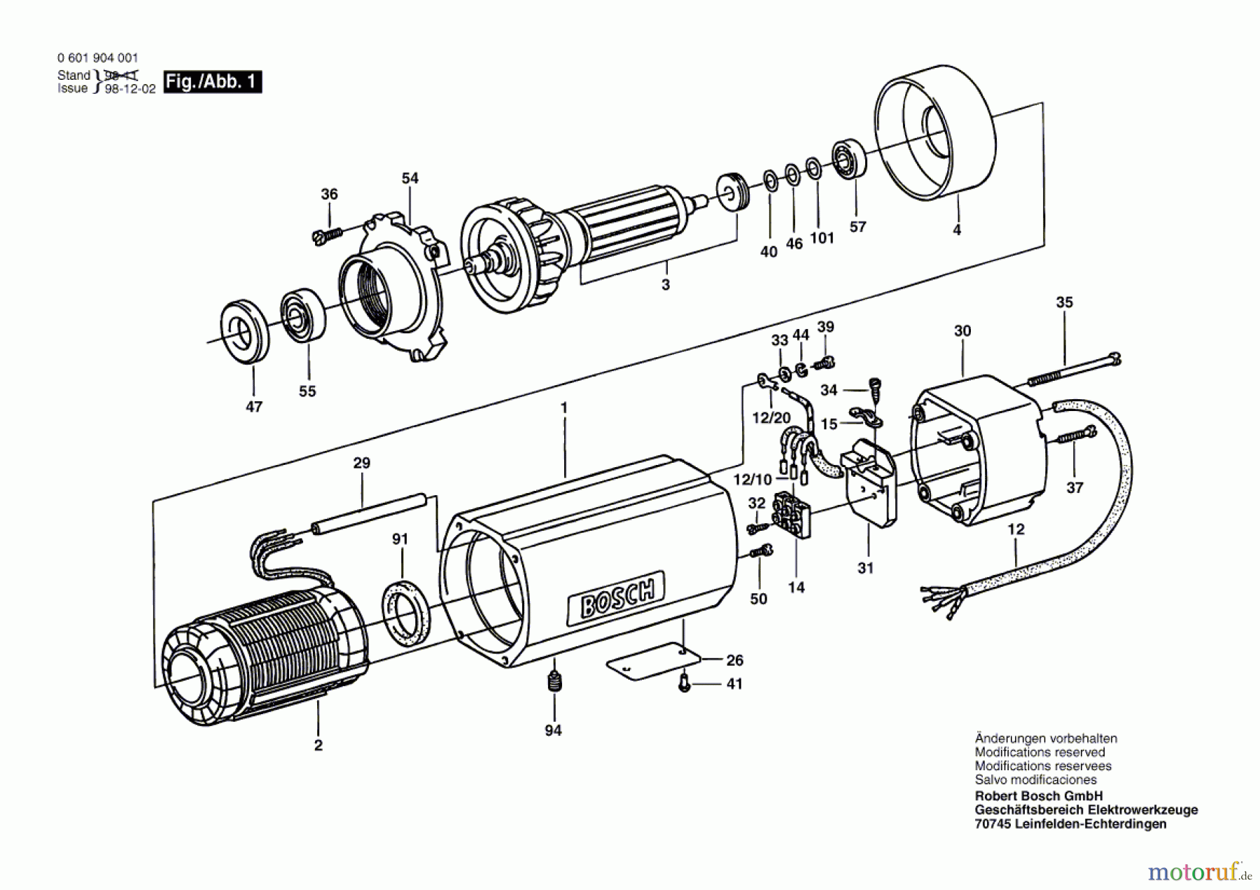 Bosch Werkzeug Hf-Anbaumotor GR./SIZE 77 Seite 1