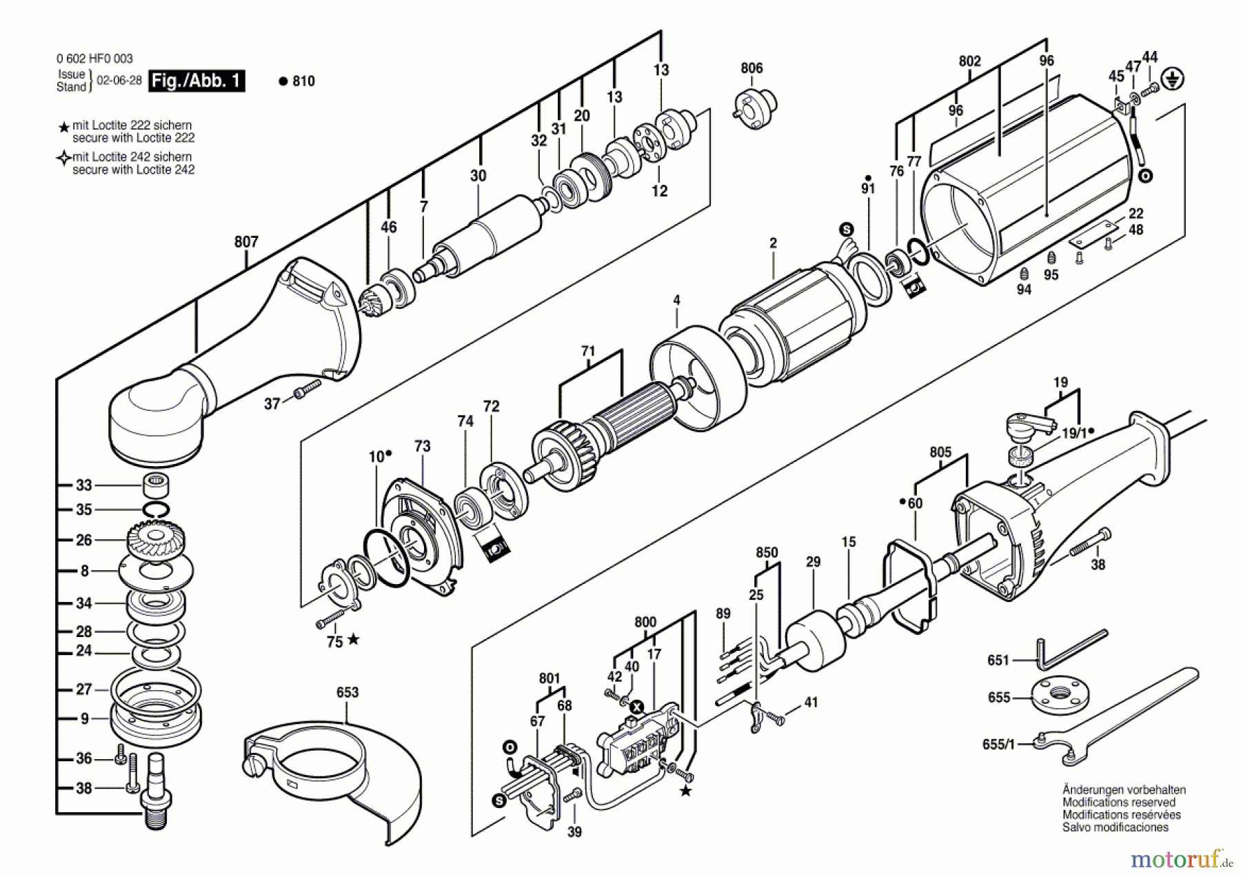 Bosch Werkzeug Hf-Winkelschleifer GR.77 Seite 1