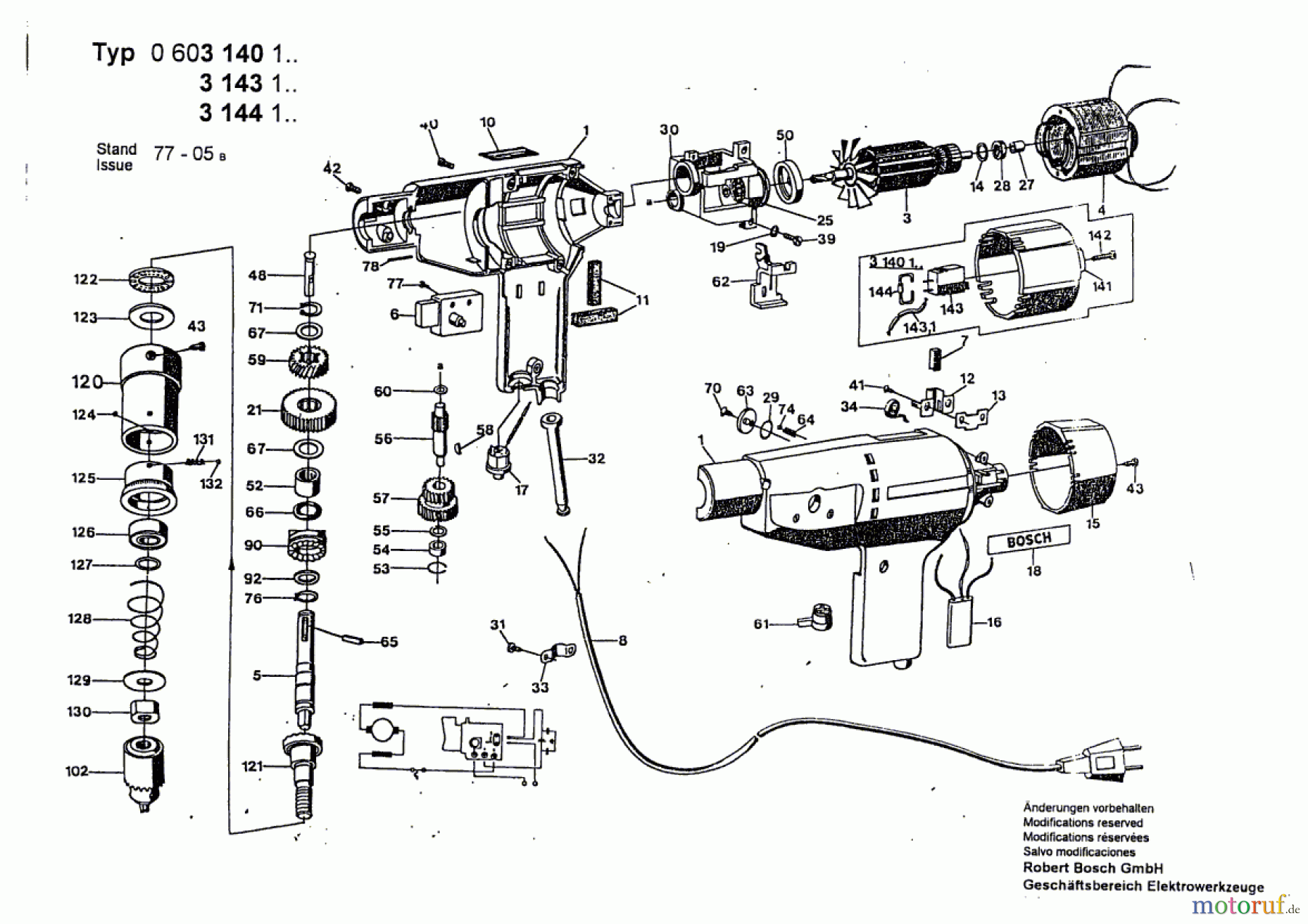 Bosch Werkzeug Schlagbohrmaschine E 21 SB Seite 1