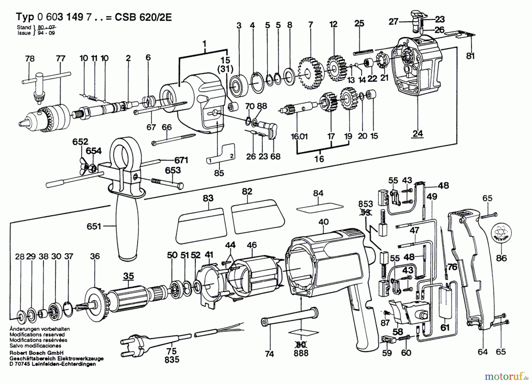 Bosch Werkzeug Hw-2G-Schlabo-E CSB 620-2 E Seite 1