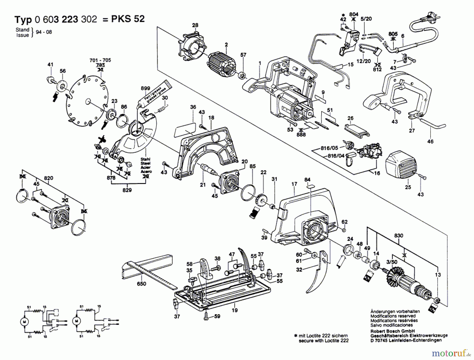 Bosch Werkzeug Hw-Handkreissäge PKS 52 Seite 1
