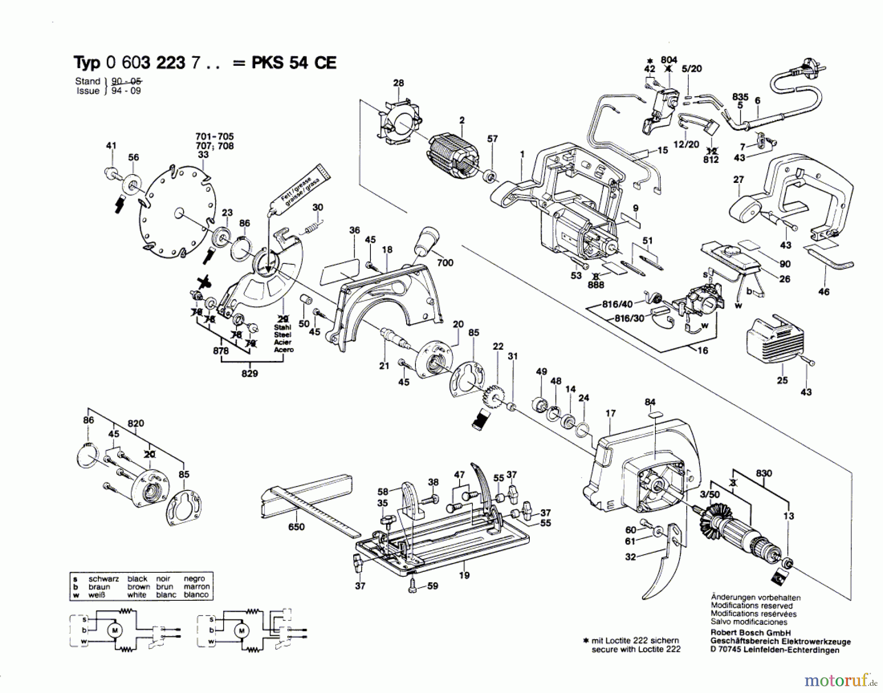 Bosch Werkzeug Handkreissäge PKS 54 CE Seite 1