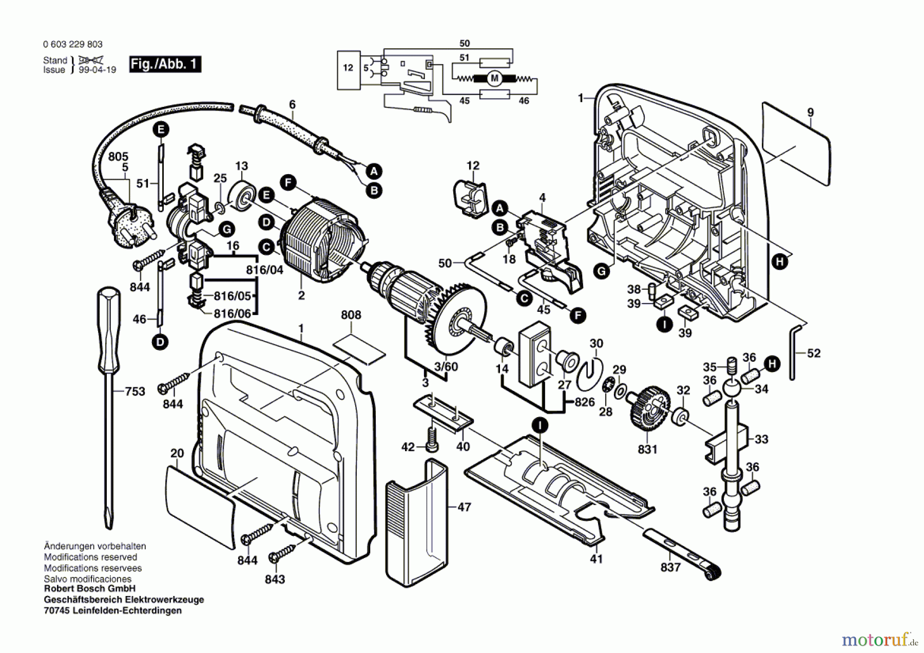 Bosch Werkzeug Stichsäge PST 53 AE Seite 1