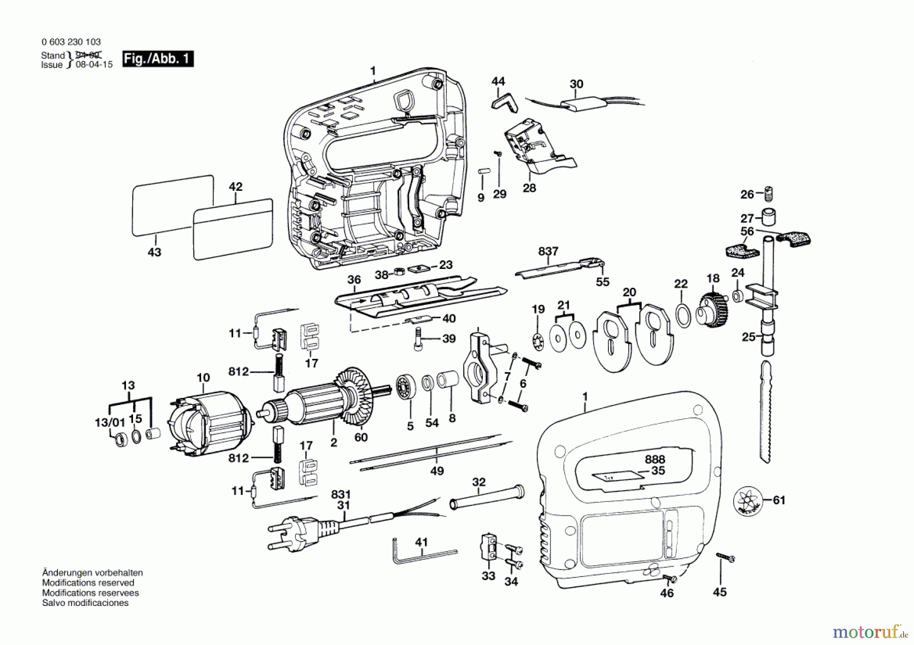 Bosch Werkzeug Stichsäge PST 50 Seite 1