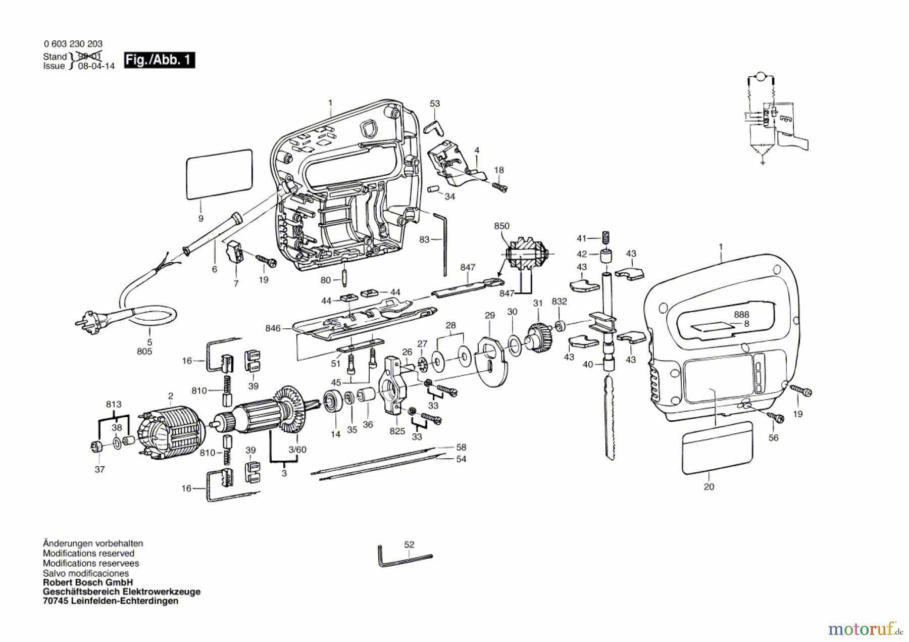 Bosch Werkzeug Stichsäge PST 54 Seite 1