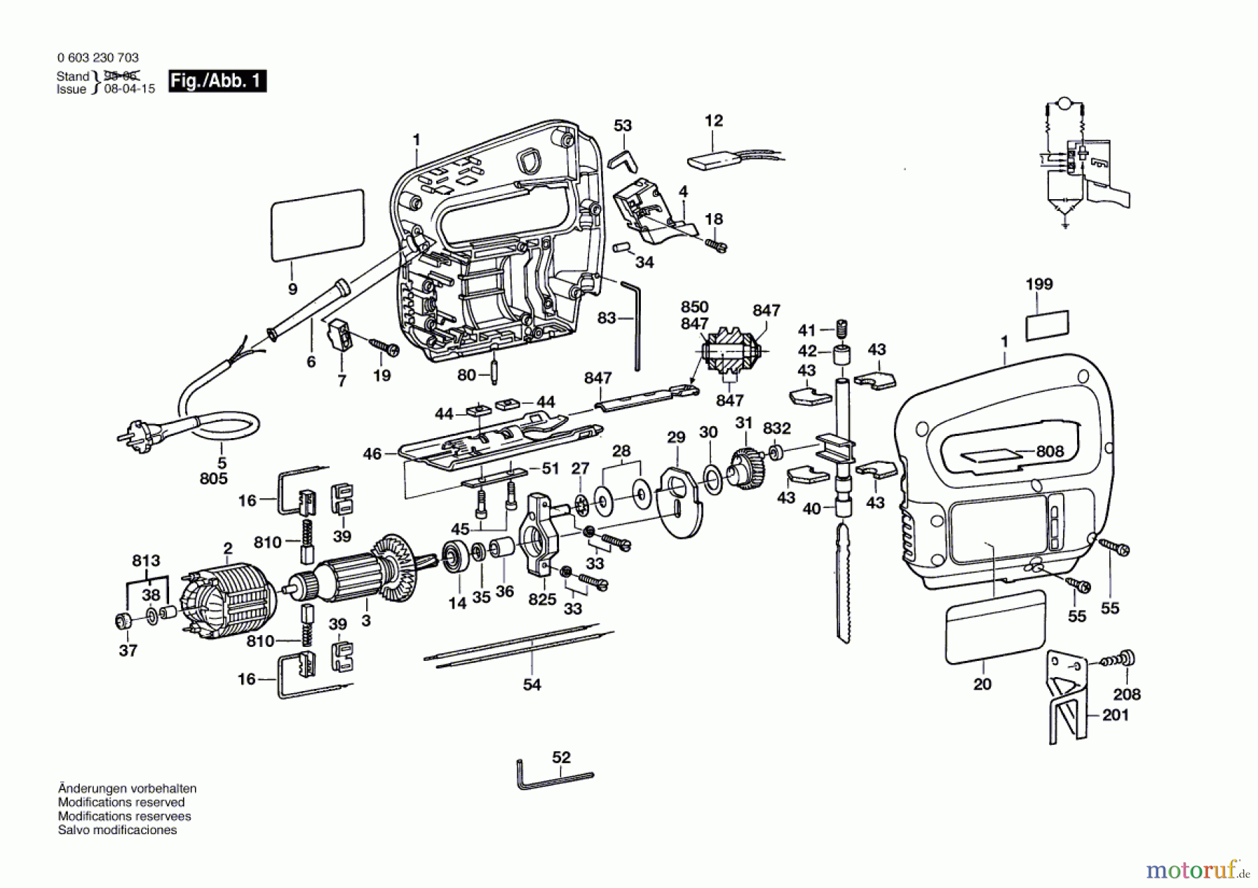 Bosch Werkzeug Stichsäge PST 54 E Seite 1