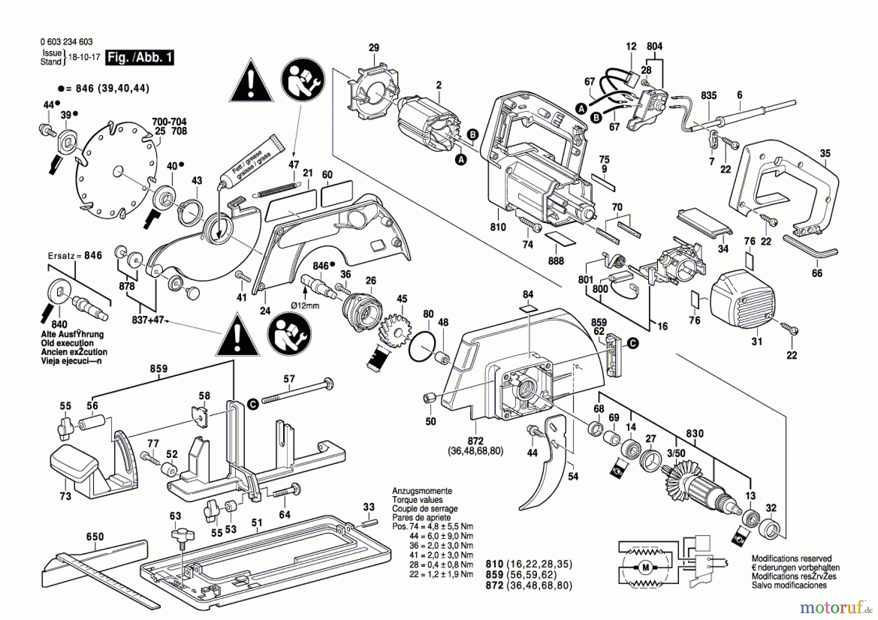 Bosch Werkzeug Handkreissäge PKS 66 Seite 1