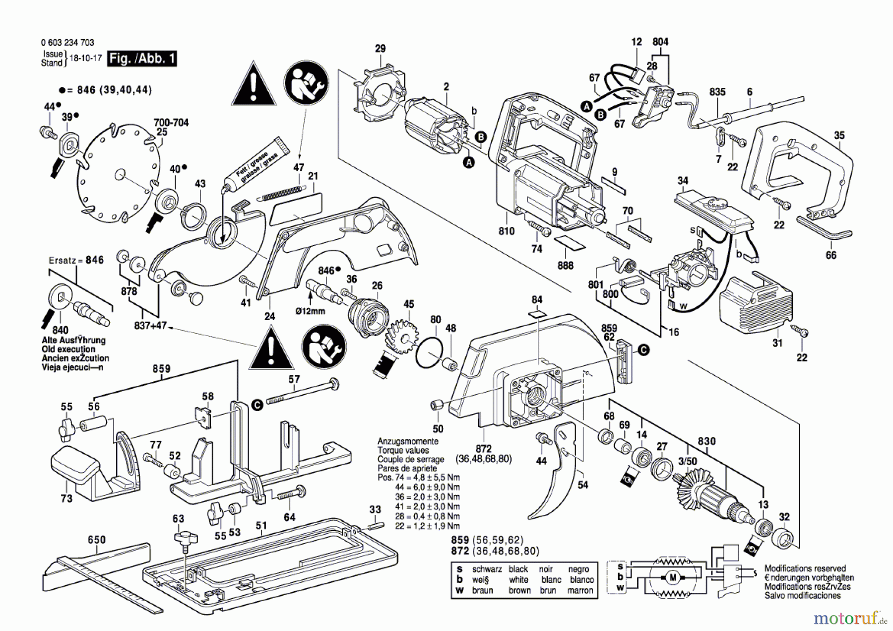 Bosch Werkzeug Handkreissäge PKS 66 CE Seite 1