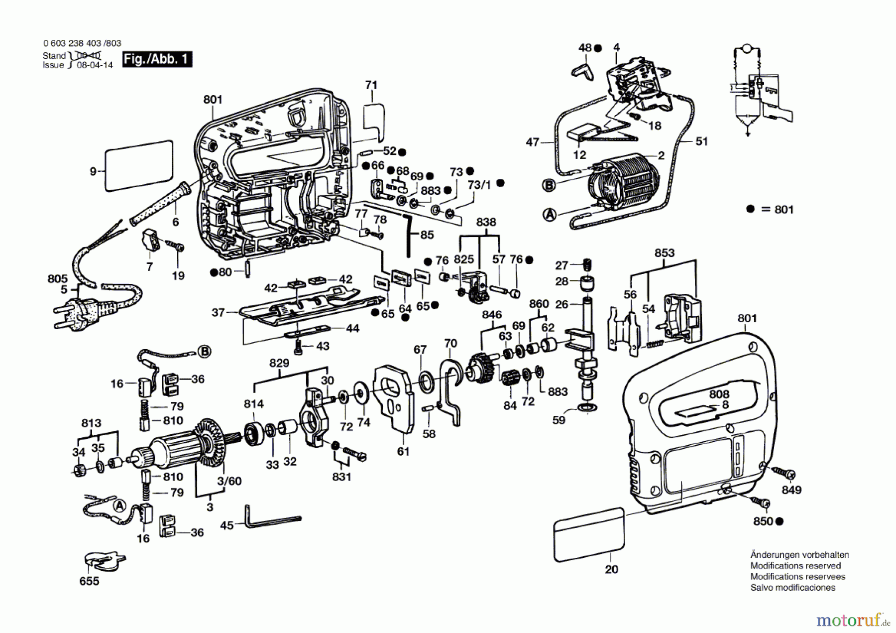 Bosch Werkzeug Stichsäge PST 54 PE Seite 1