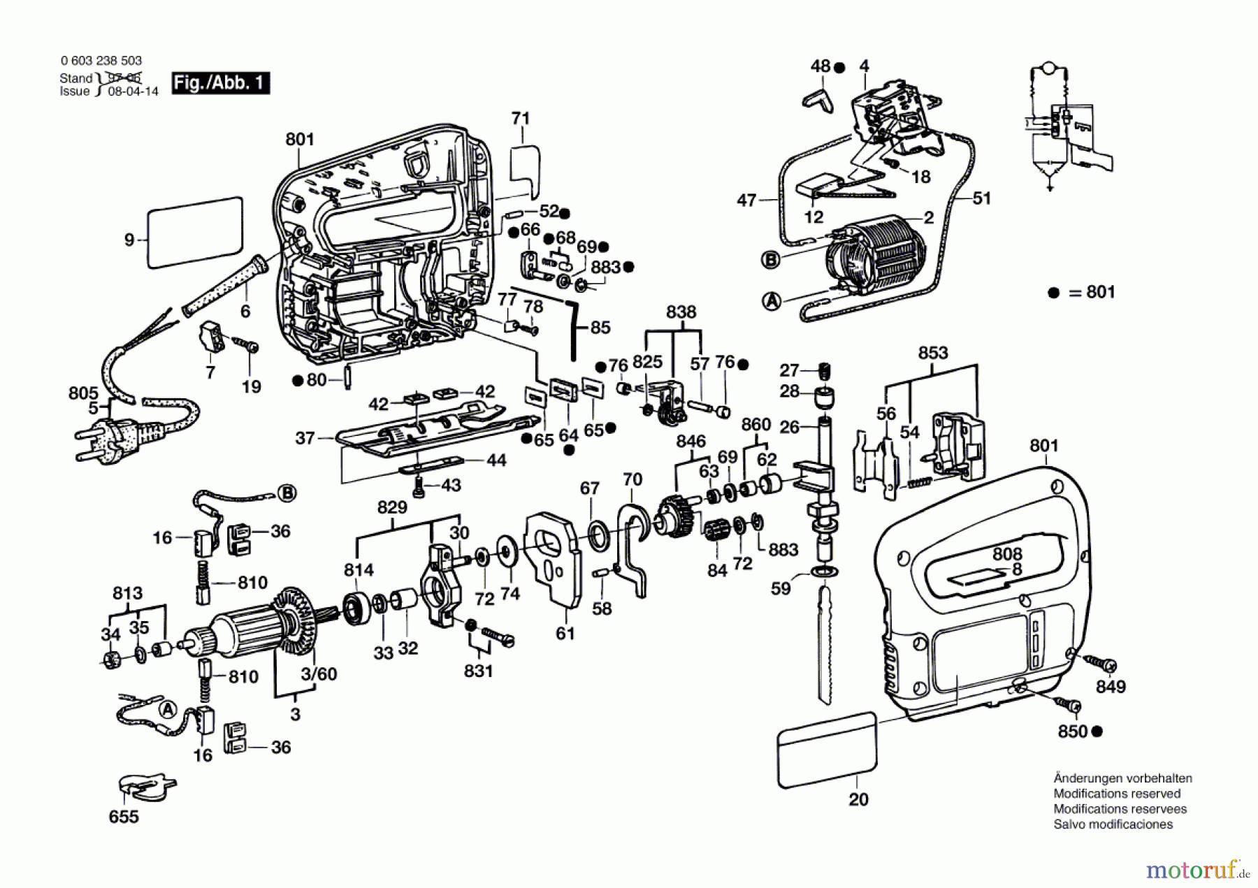 Bosch Werkzeug Stichsäge PST 50 PE Seite 1