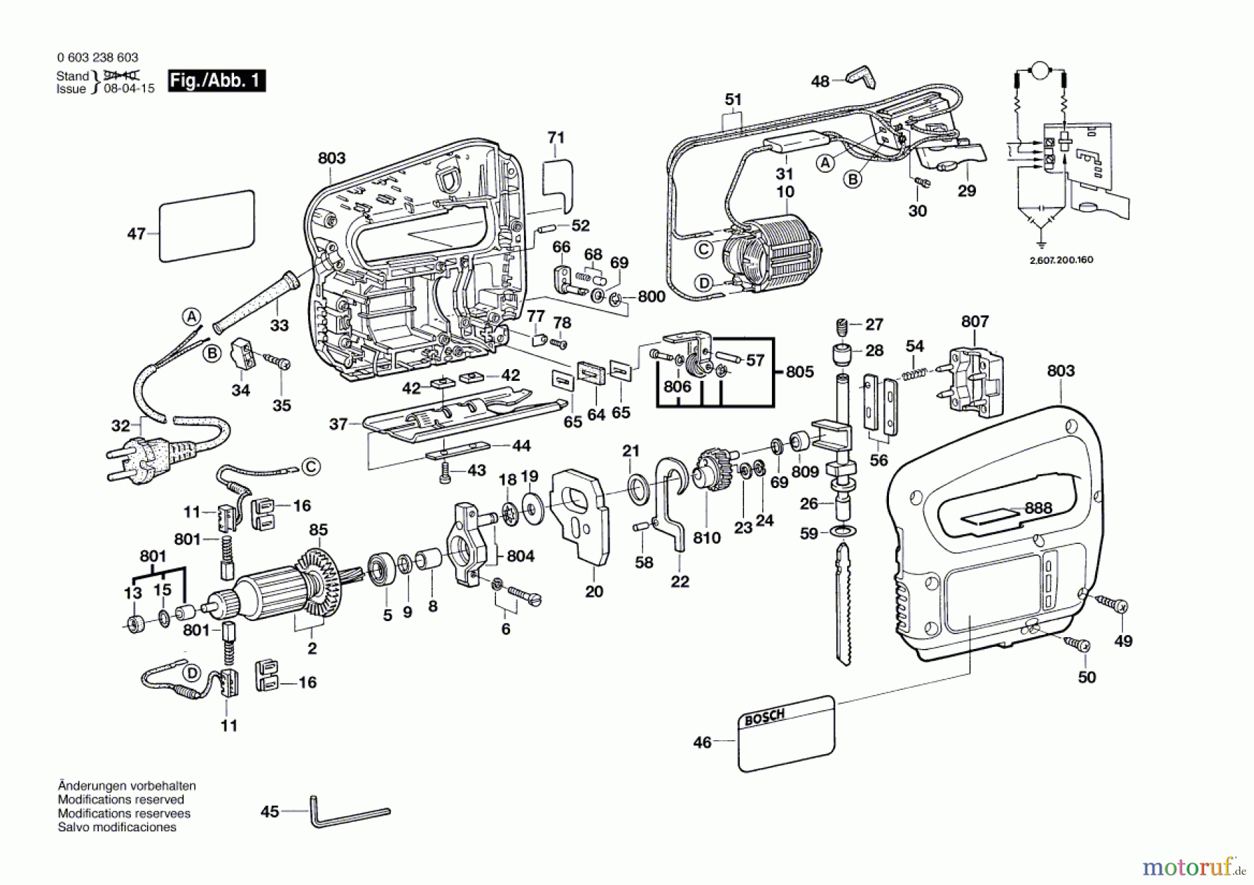  Bosch Werkzeug Stichsäge PST 50 PE Seite 1