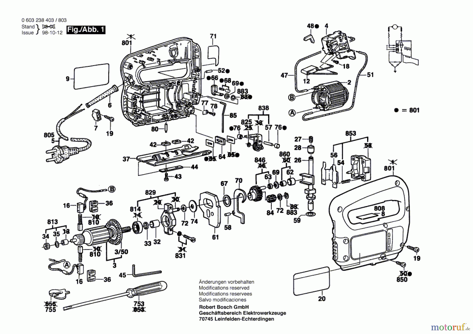 Bosch Werkzeug Stichsäge PST 54 PE Seite 1