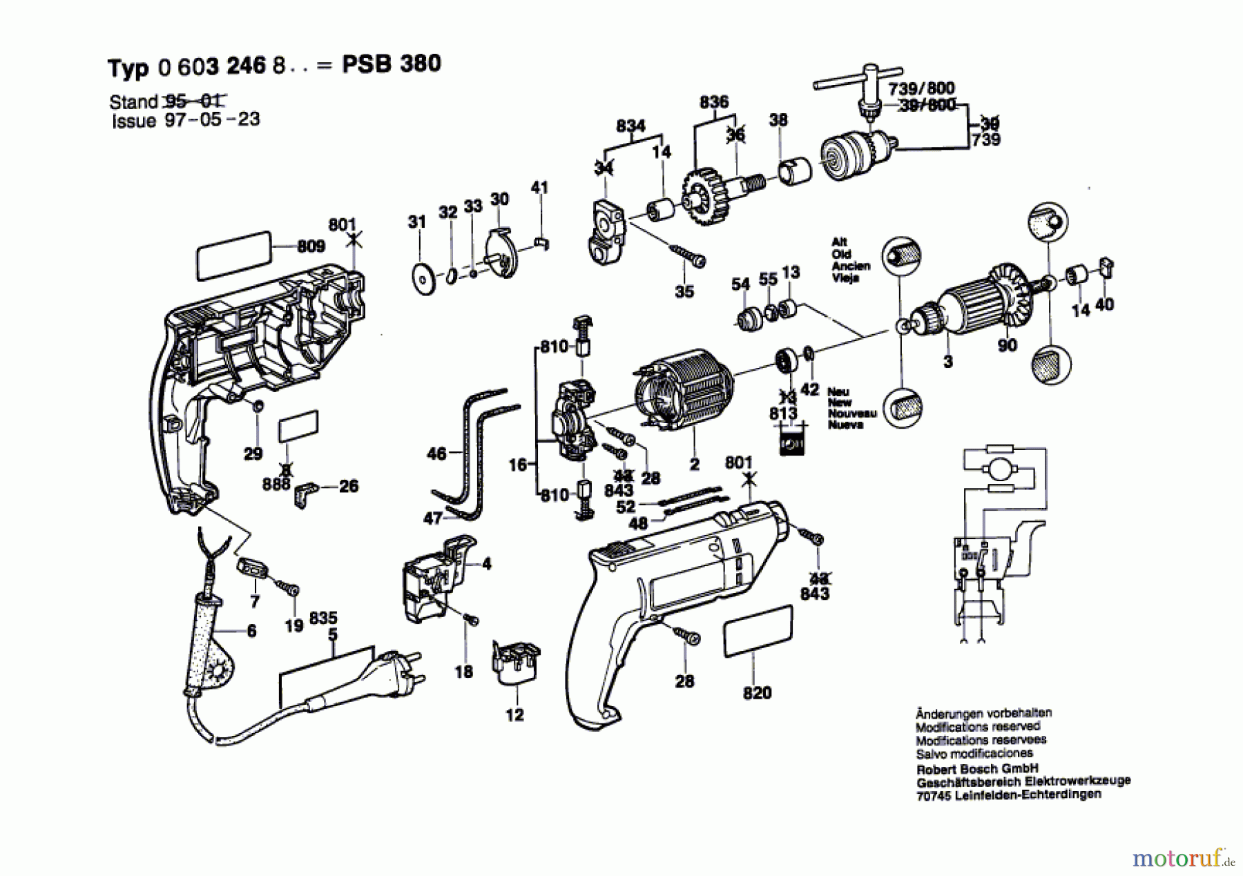 Bosch Werkzeug Schlagbohrmaschine PSB 380 Seite 1