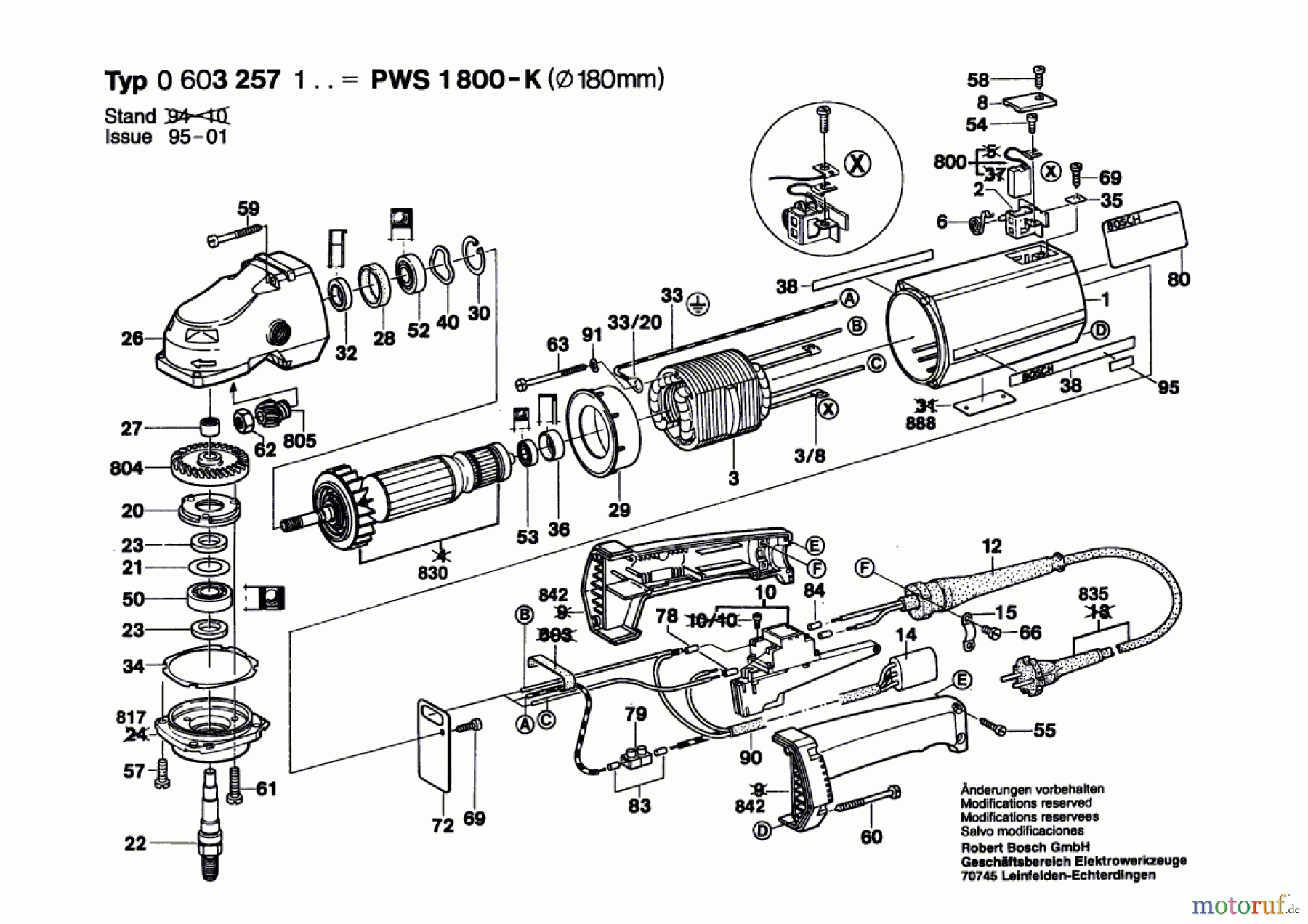 Bosch Werkzeug Hw-Winkelschleifer PWS 1800-K Seite 1