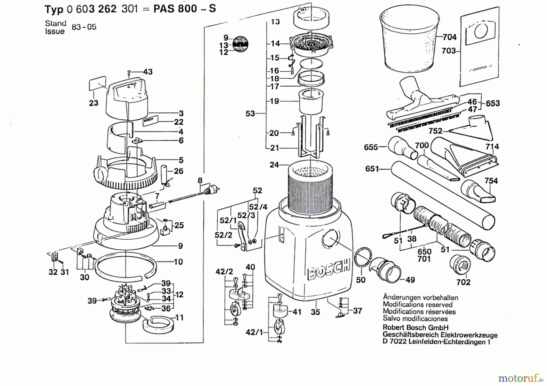 Bosch Werkzeug Hw-Allzwecksauger PAS 800-S Seite 1