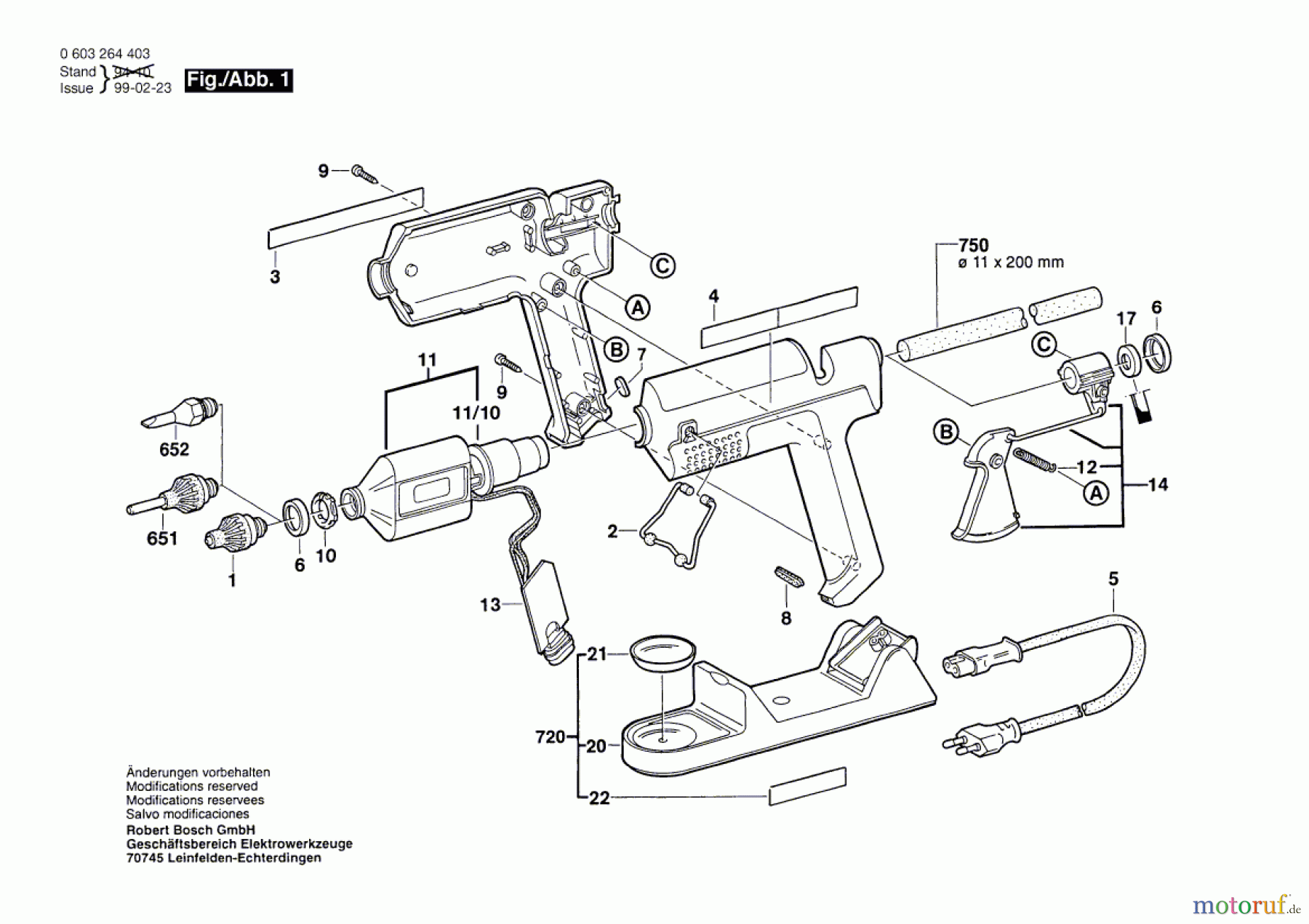 Bosch Werkzeug Klebepistole PKP 30 LE Seite 1