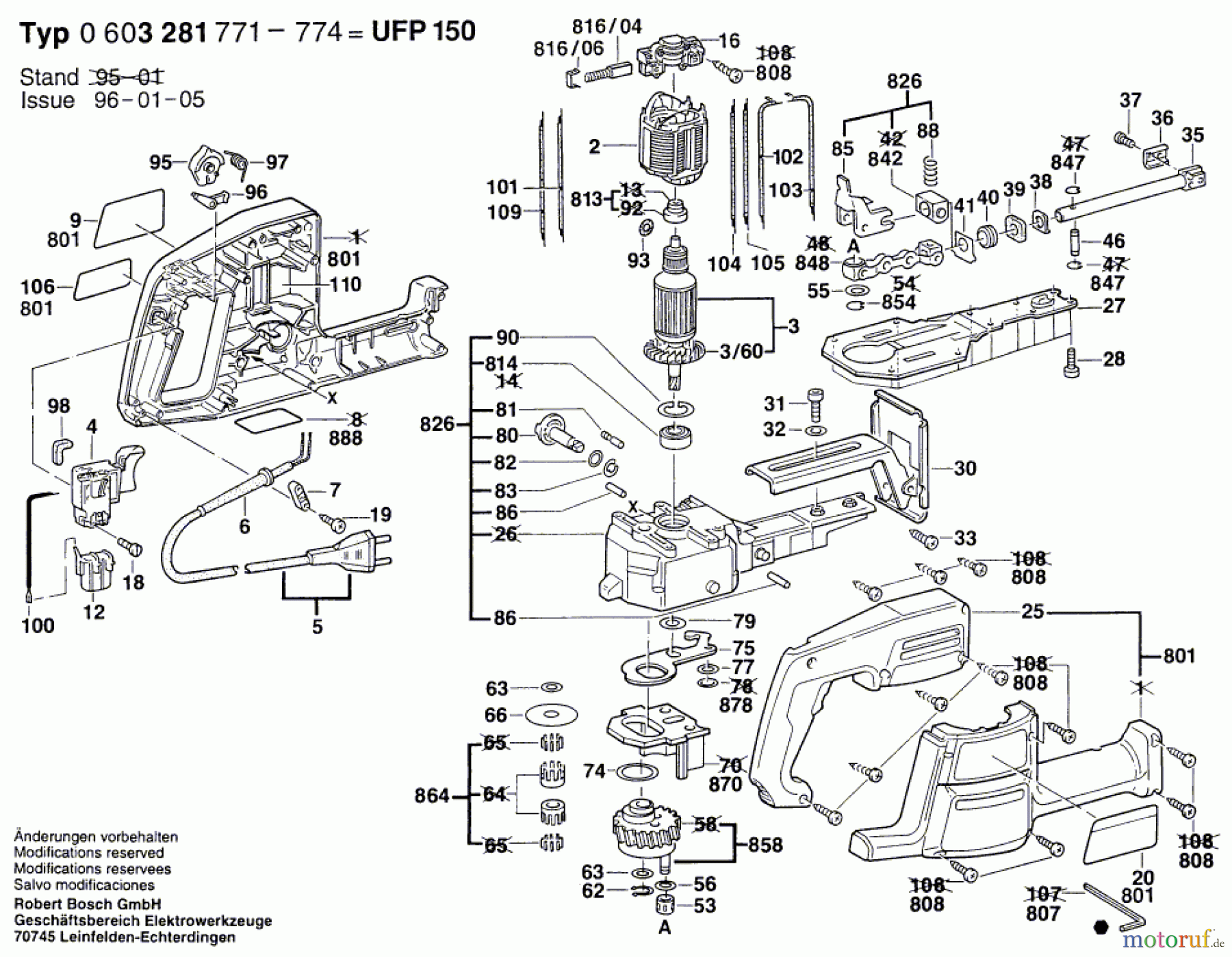 Bosch Werkzeug Hw-Elektro-Fuchsschwanz UFP 150 Seite 1