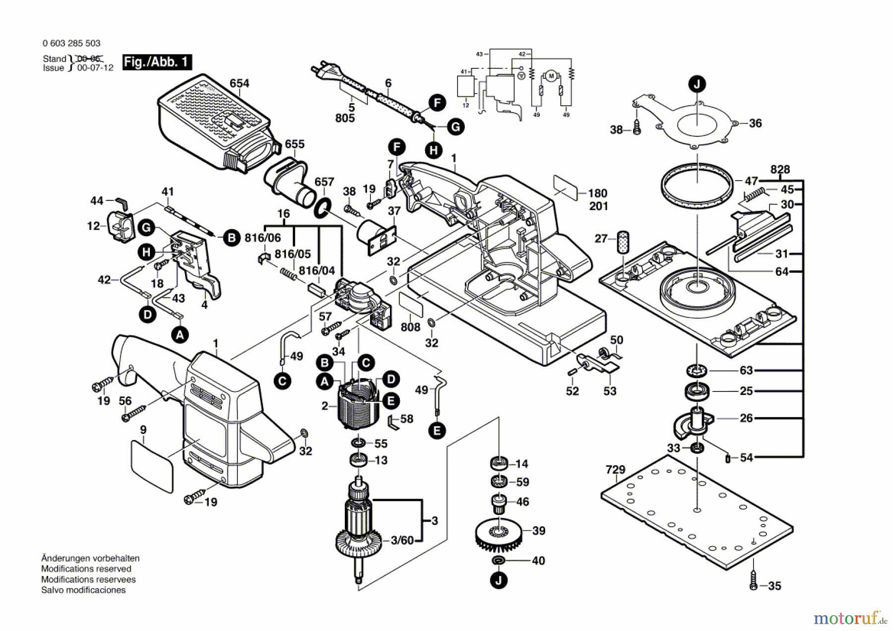 Bosch Werkzeug Schwingschleifer PSS 28 AE Seite 1