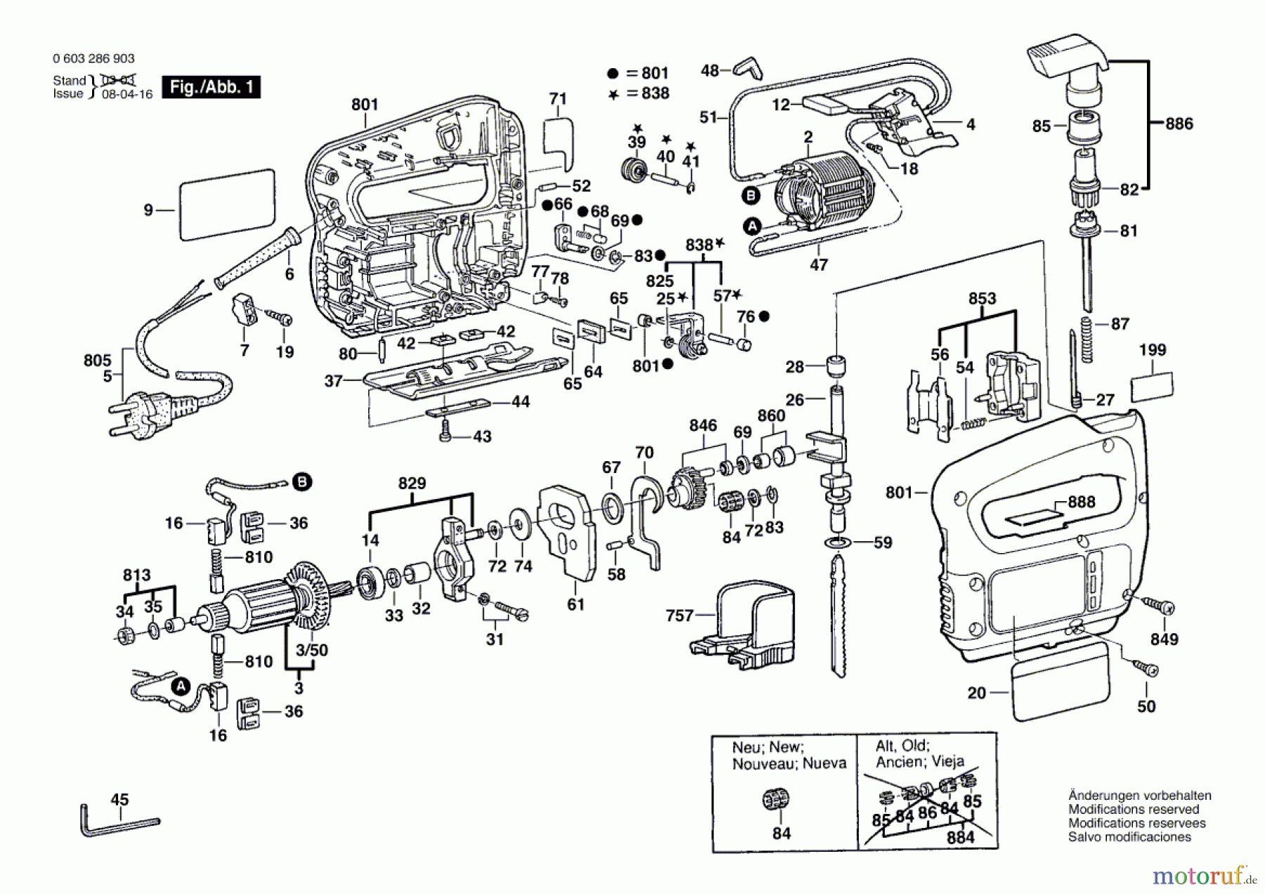 Bosch Werkzeug Stichsäge PST 65 PAE Seite 1