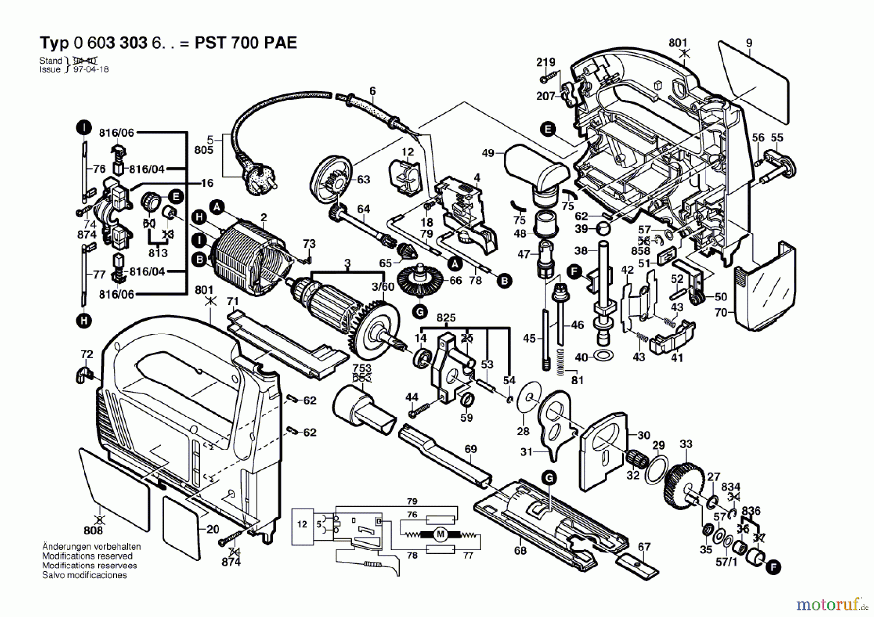 Bosch Werkzeug Stichsäge PST 700 PAE Seite 1