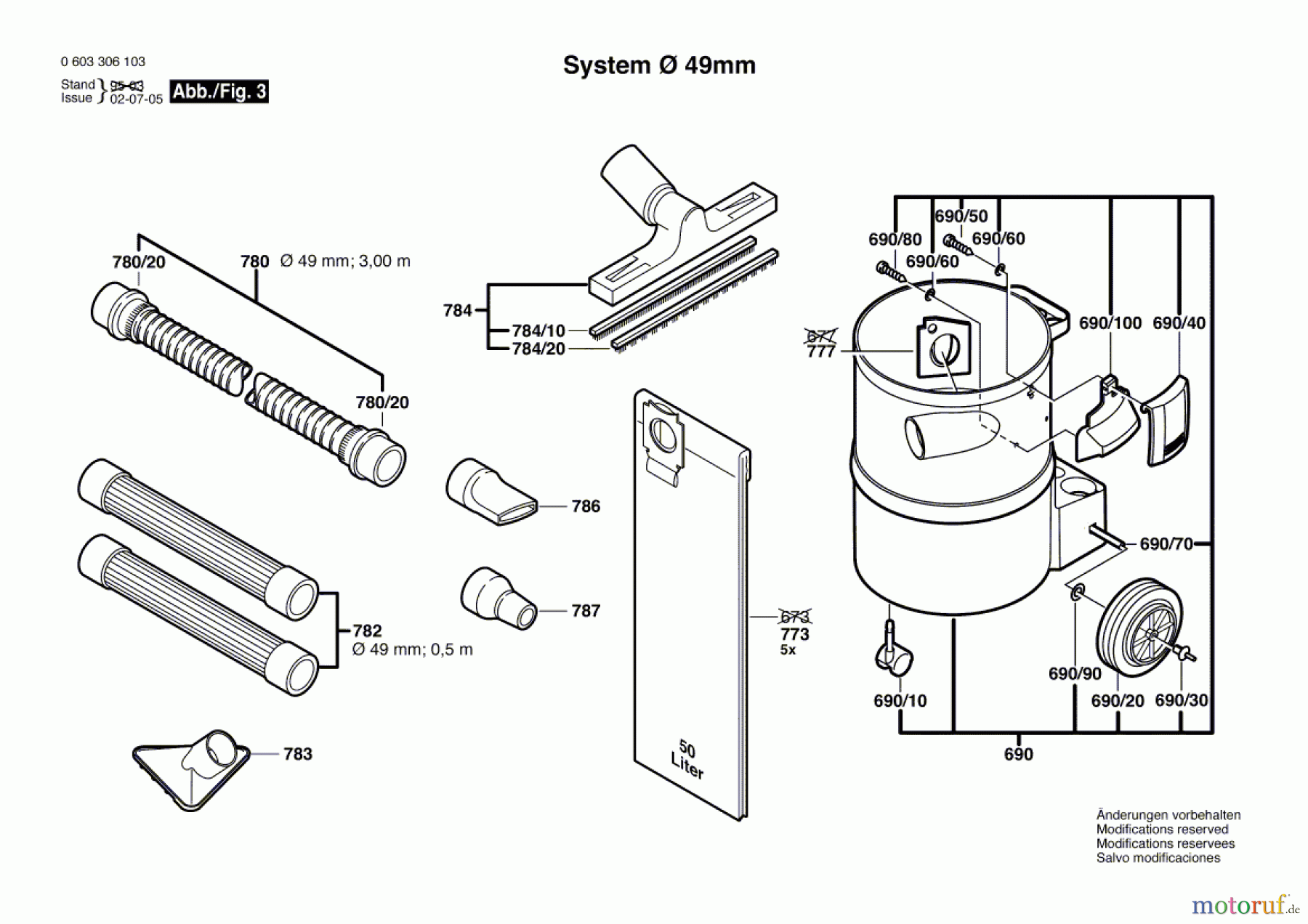Bosch Werkzeug Hw-Allzwecksauger PAS 12-50 F Seite 3
