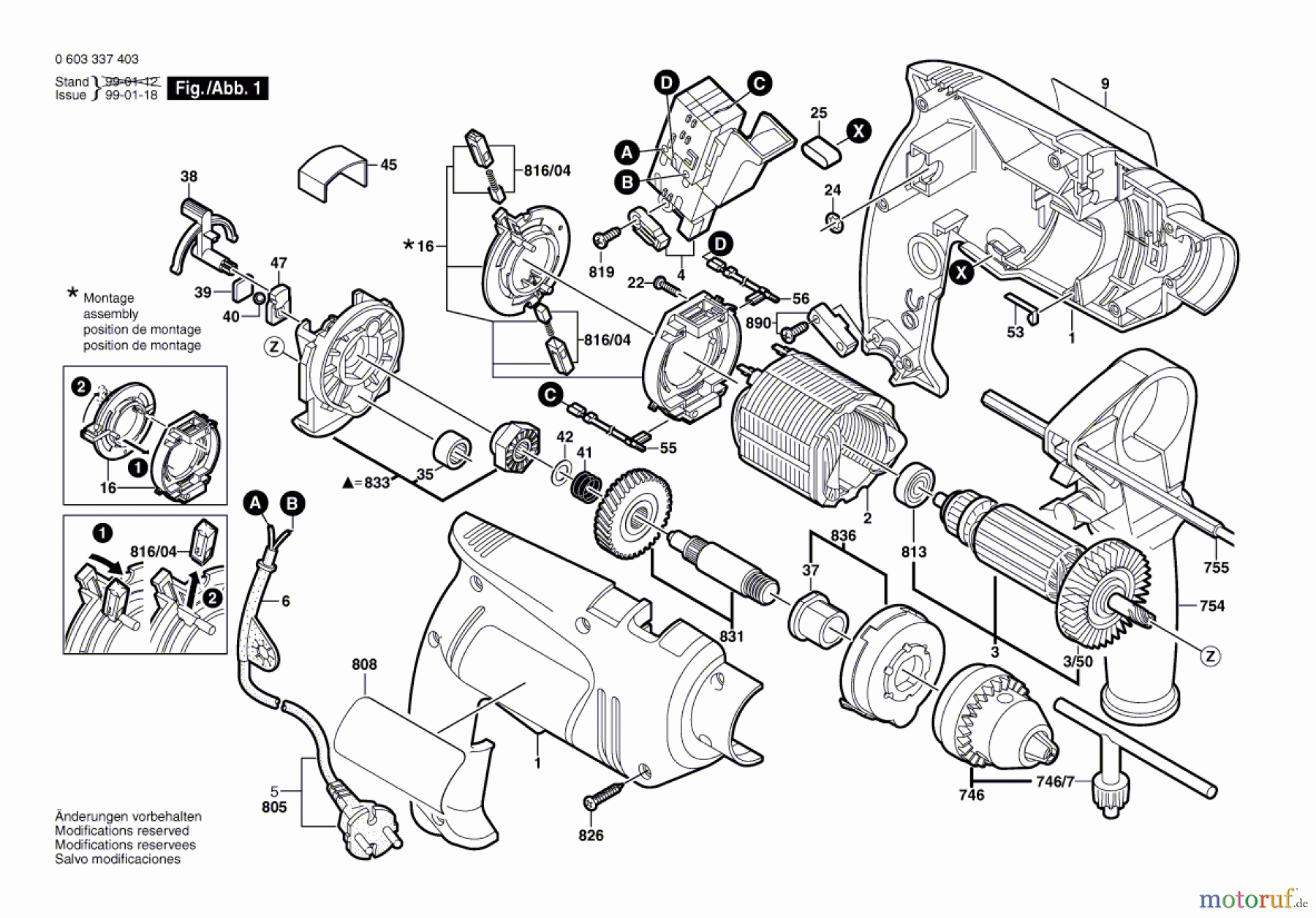 Bosch Werkzeug Schlagbohrmaschine PSB 450-2 Seite 1