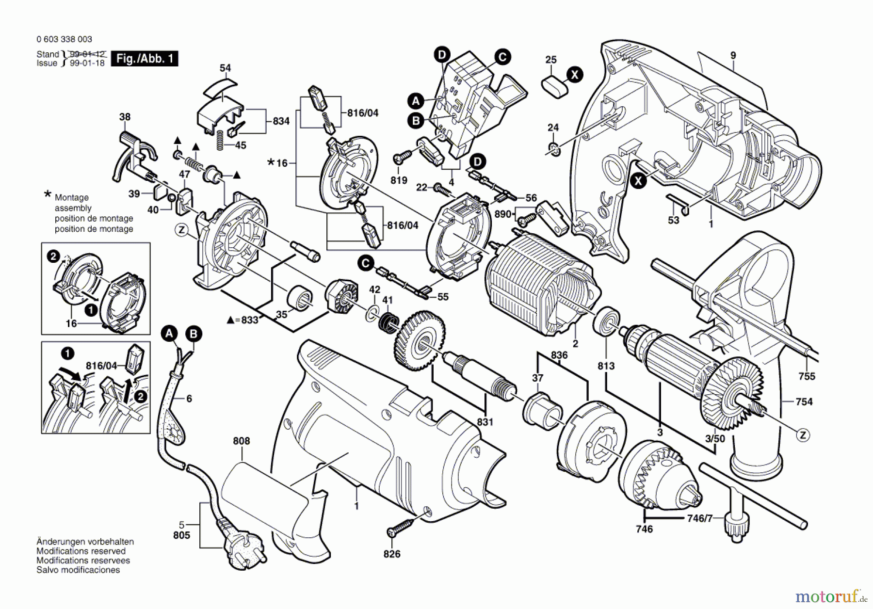 Bosch Werkzeug Schlagbohrmaschine PSB 600-2 Seite 1